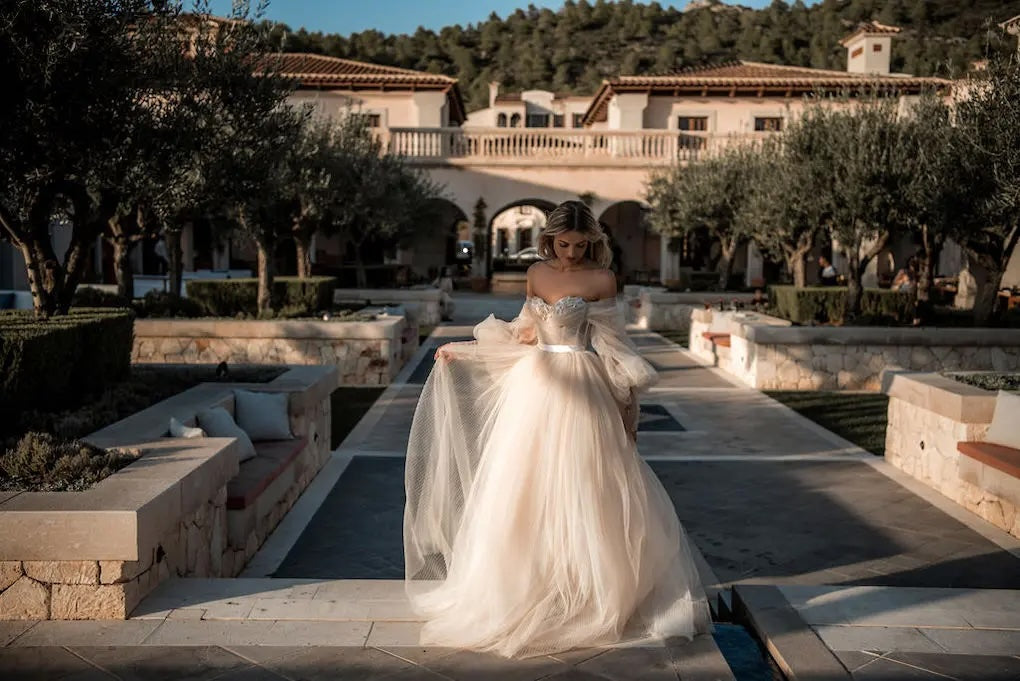 sachin and babi light blue dress Rachel Allan Bridal RB5012 main image 0