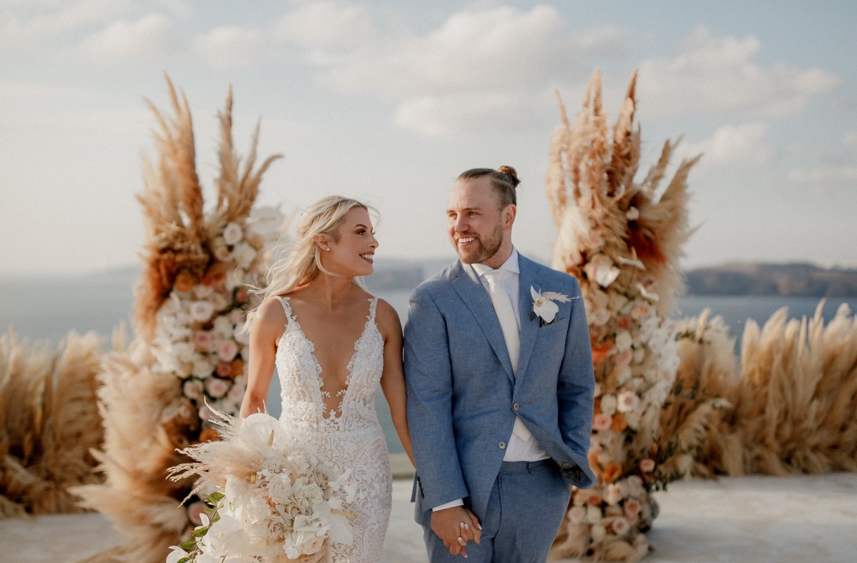 Page Gorski's Stunning Destination Wedding in Santorini