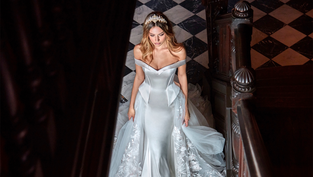 strapless open back dress Princess /Ball Gown Wedding Dress Glitter Off The Shoulder