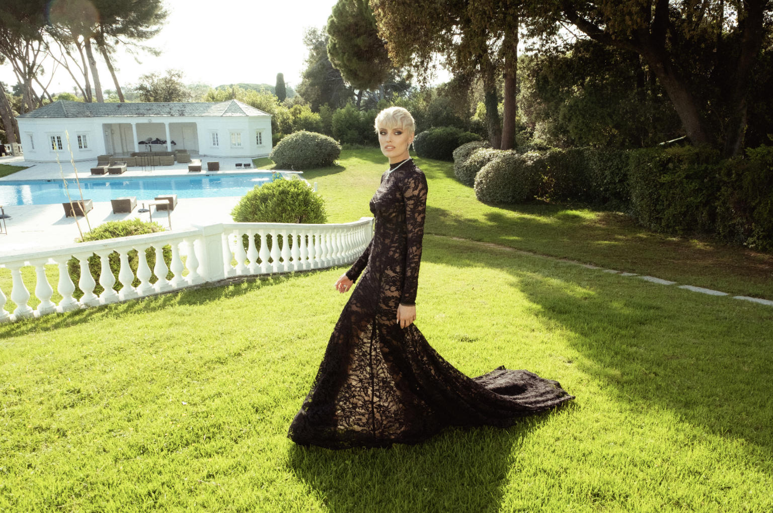 From Cannes to amfAR Gala: Actress and Model, Wallis Day, Dazzles in Custom Galia Lahav Gown for a Worthy Cause