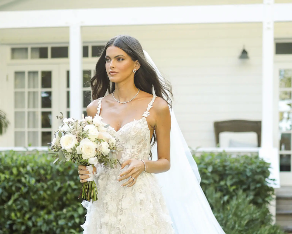 Top Model Kamila Hansen Got Married in a Custom Galia Lahav Gown