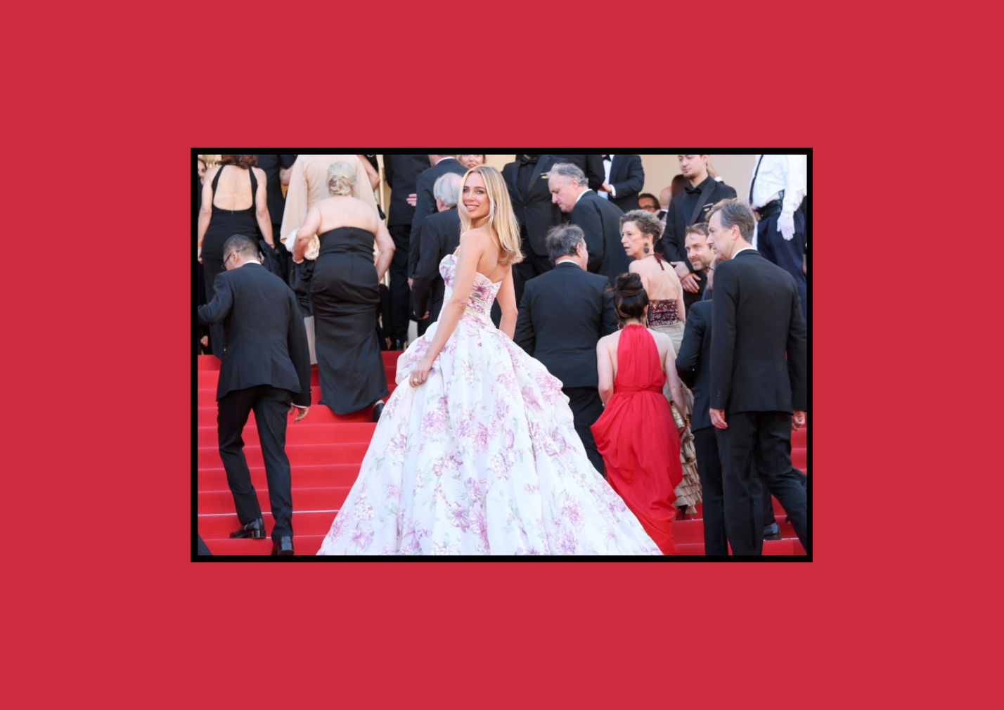 Kimberley Garner in Galia Lahav at the 79th Cannes Film Festival