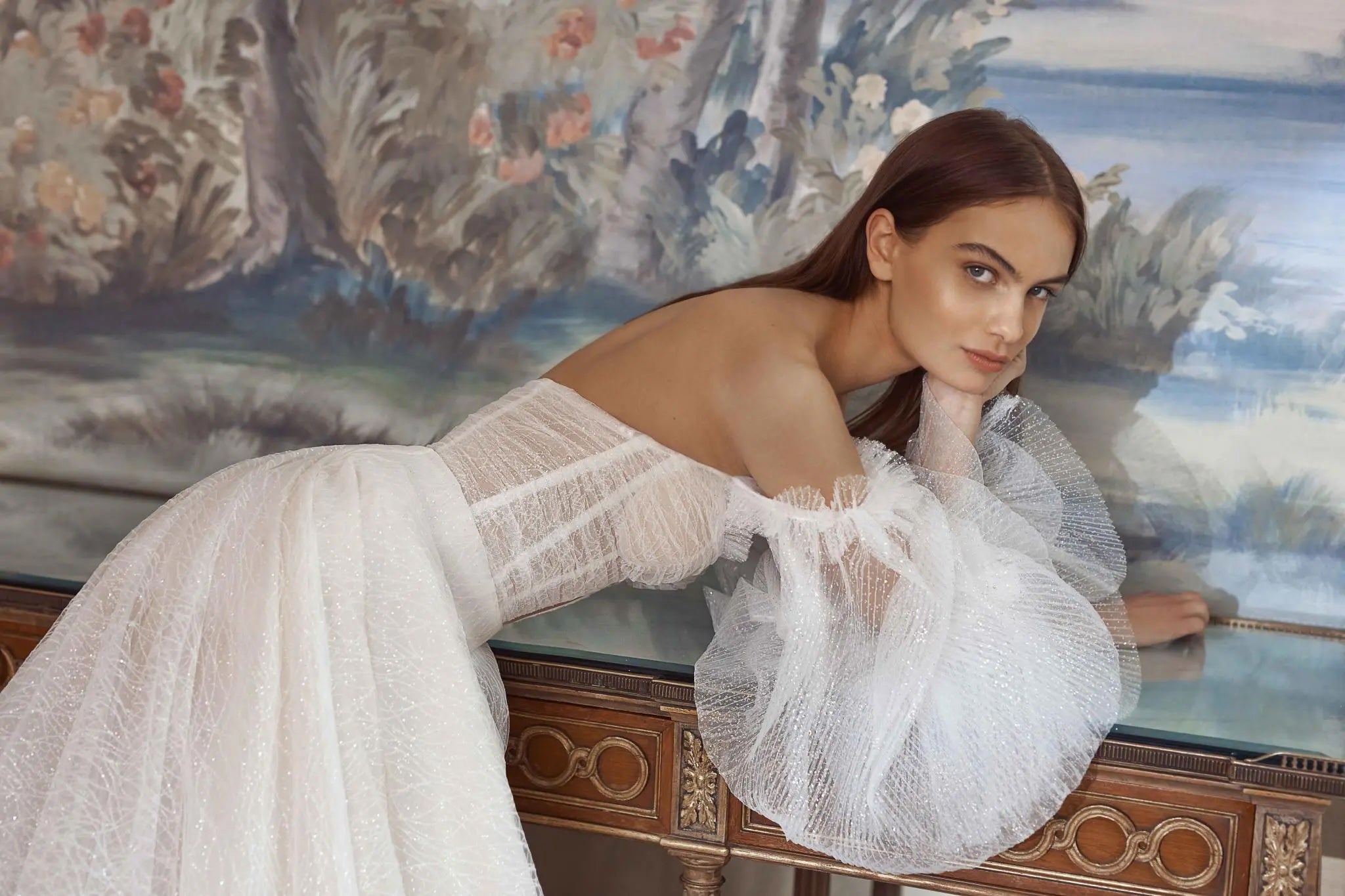 How to Match Your Wedding Dress to Your Groom’s Colorful Suit