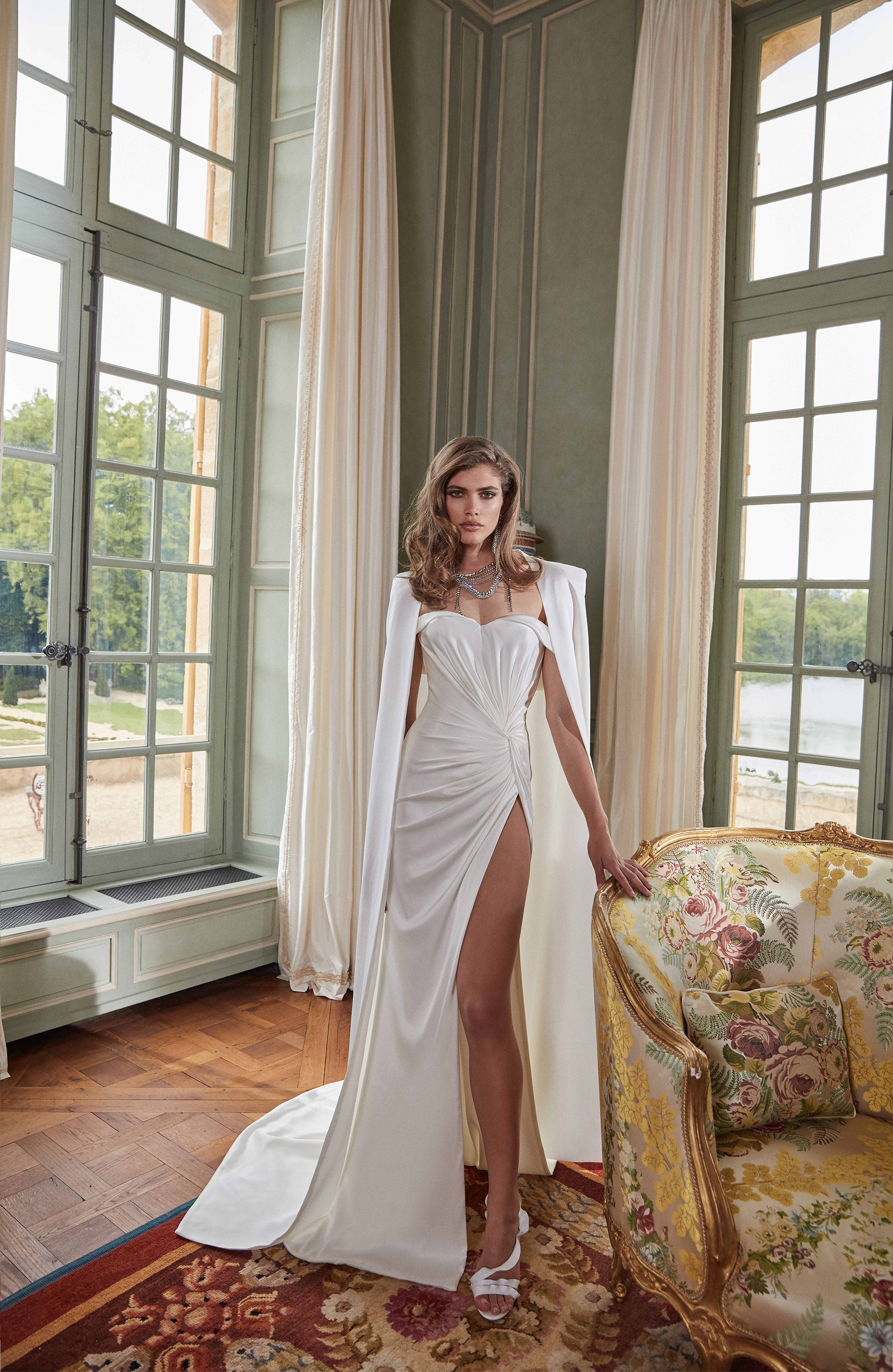 Anna Cape | Satin Bridal Cape Anna Cape | Satin Bridal Cape