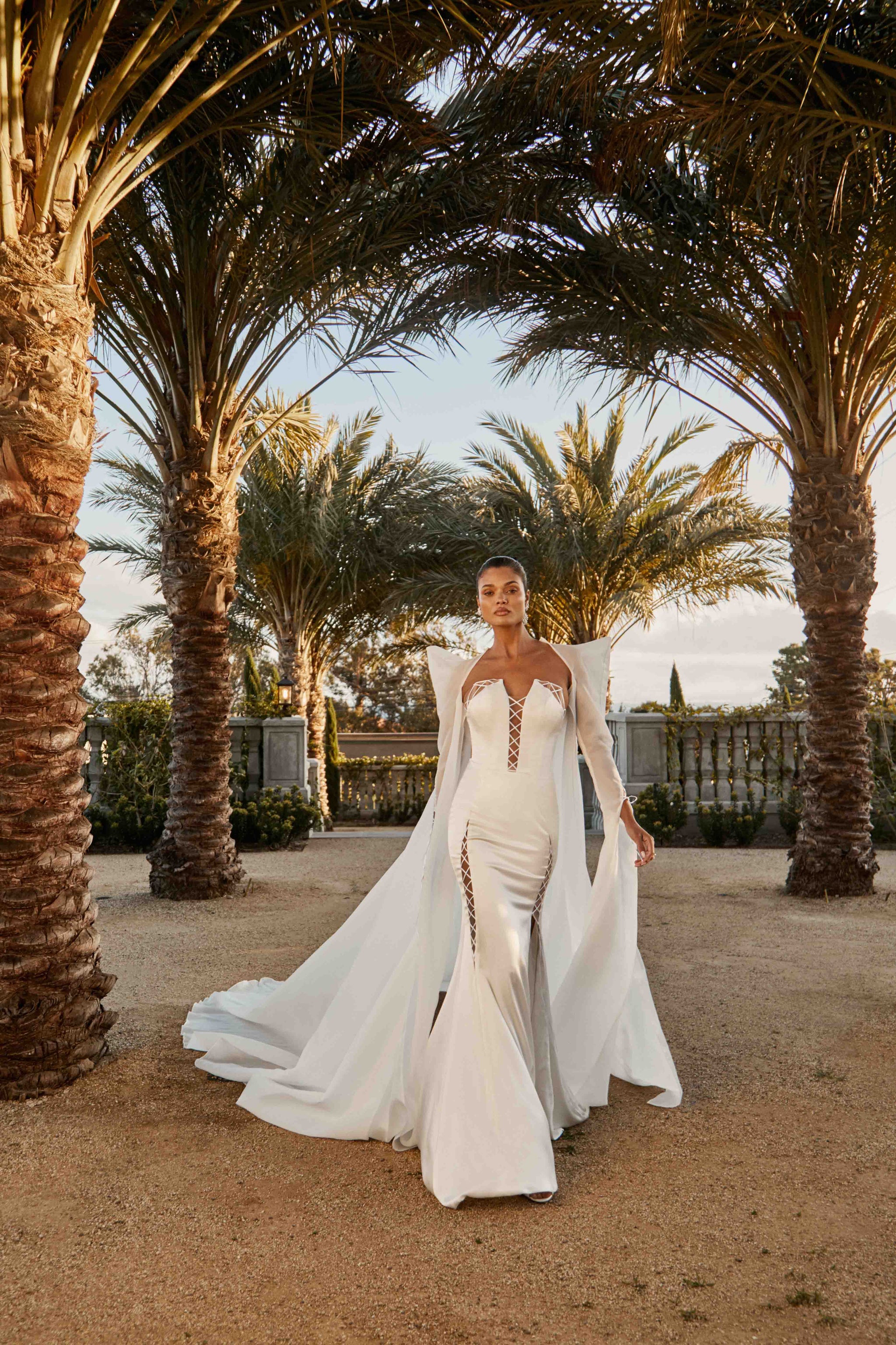 Aspen | Plunge Neck Fitted Silk Wedding Dress Aspen | Plunge Neck Fitted Silk Wedding Dress