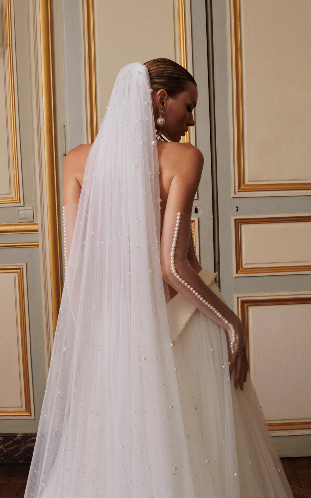 bridal dress veil Blanche Reduced_2024_12_2 Statement micro veil with Guest Rehearsal Dinner Dresses Women's US Size:12