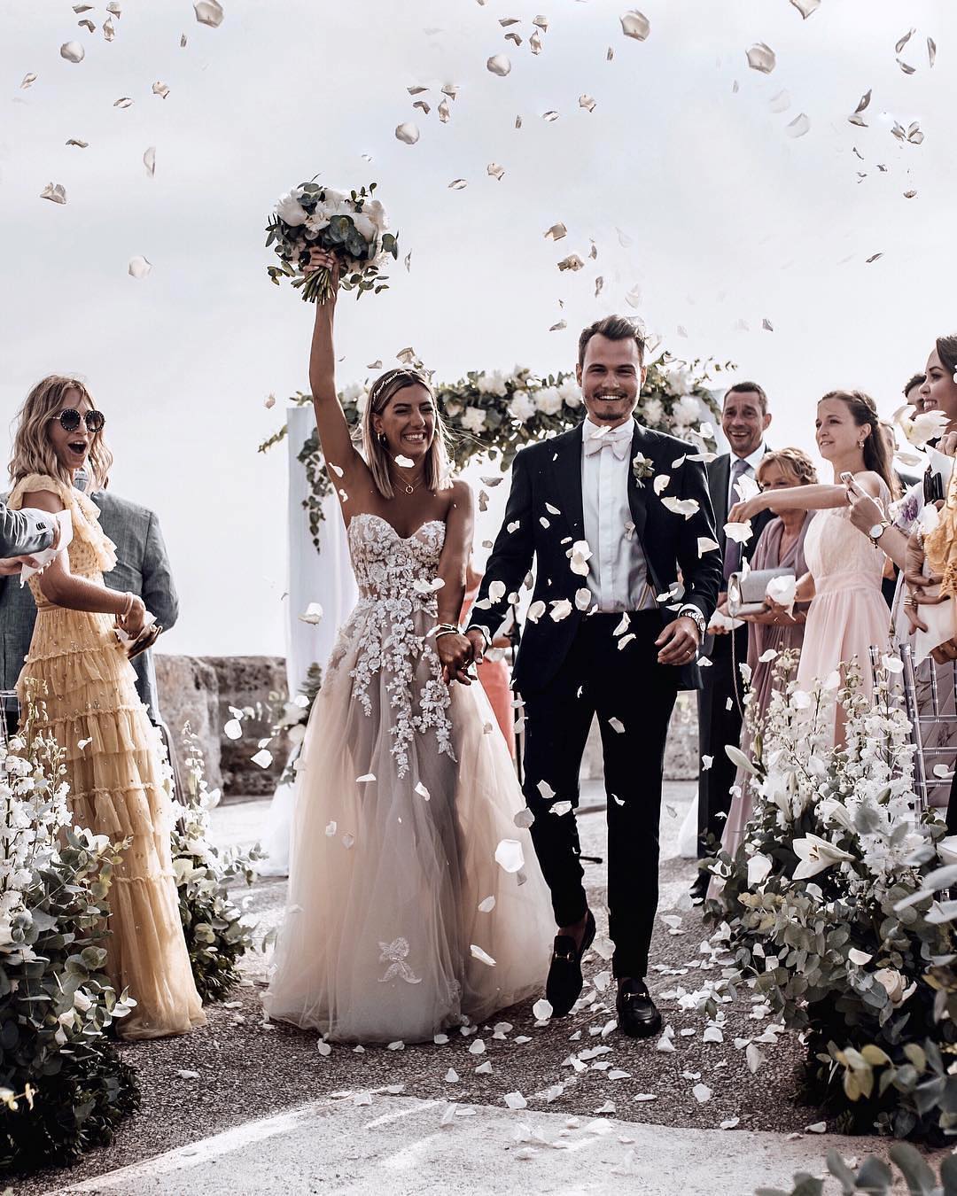 Aylin Koenig in Galia Lahav Gia Gown