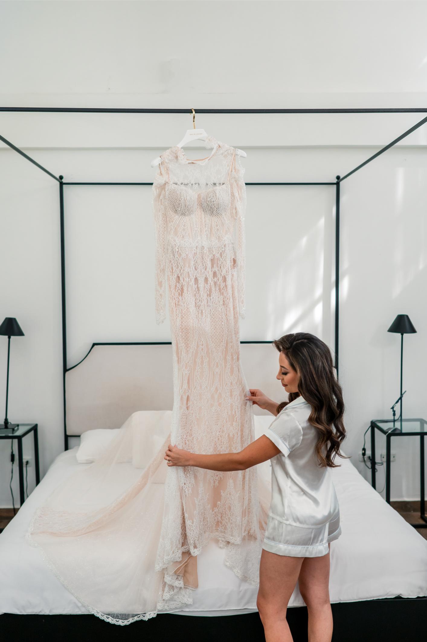 GL Bride Betty Luna at our Élysée gown