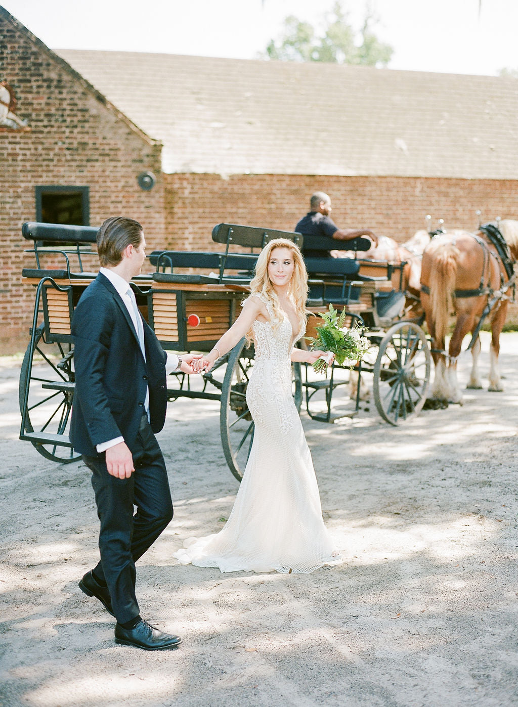 Brittney Levine wearing Galia Lahav's Summer Bella gown