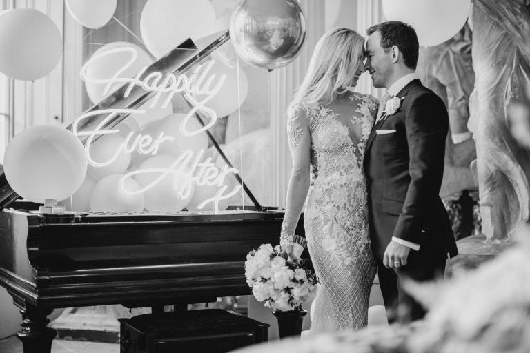 GL Bride Charlotte embraced by her husband