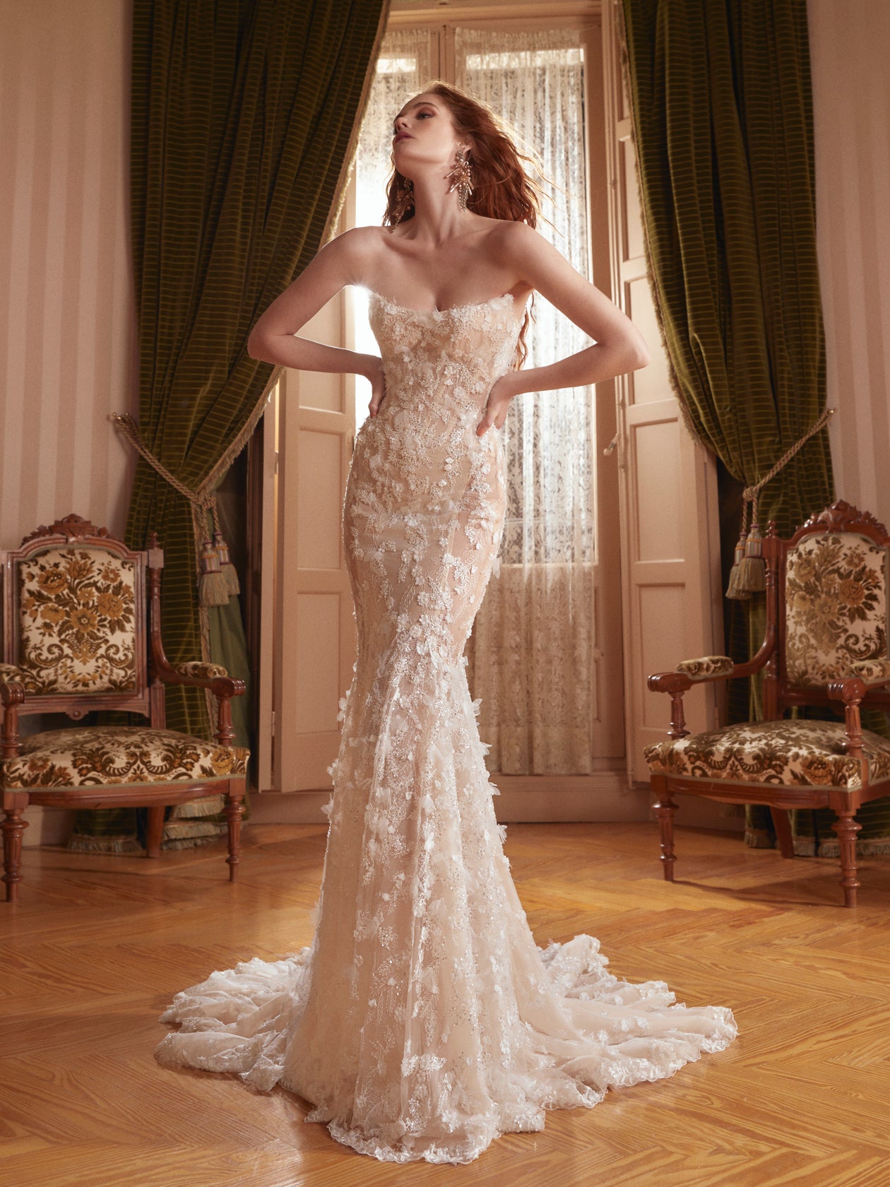 Freya | 3D Lace Beaded Mermaid Wedding Dress Freya | 3D Lace Beaded Mermaid Wedding Dress