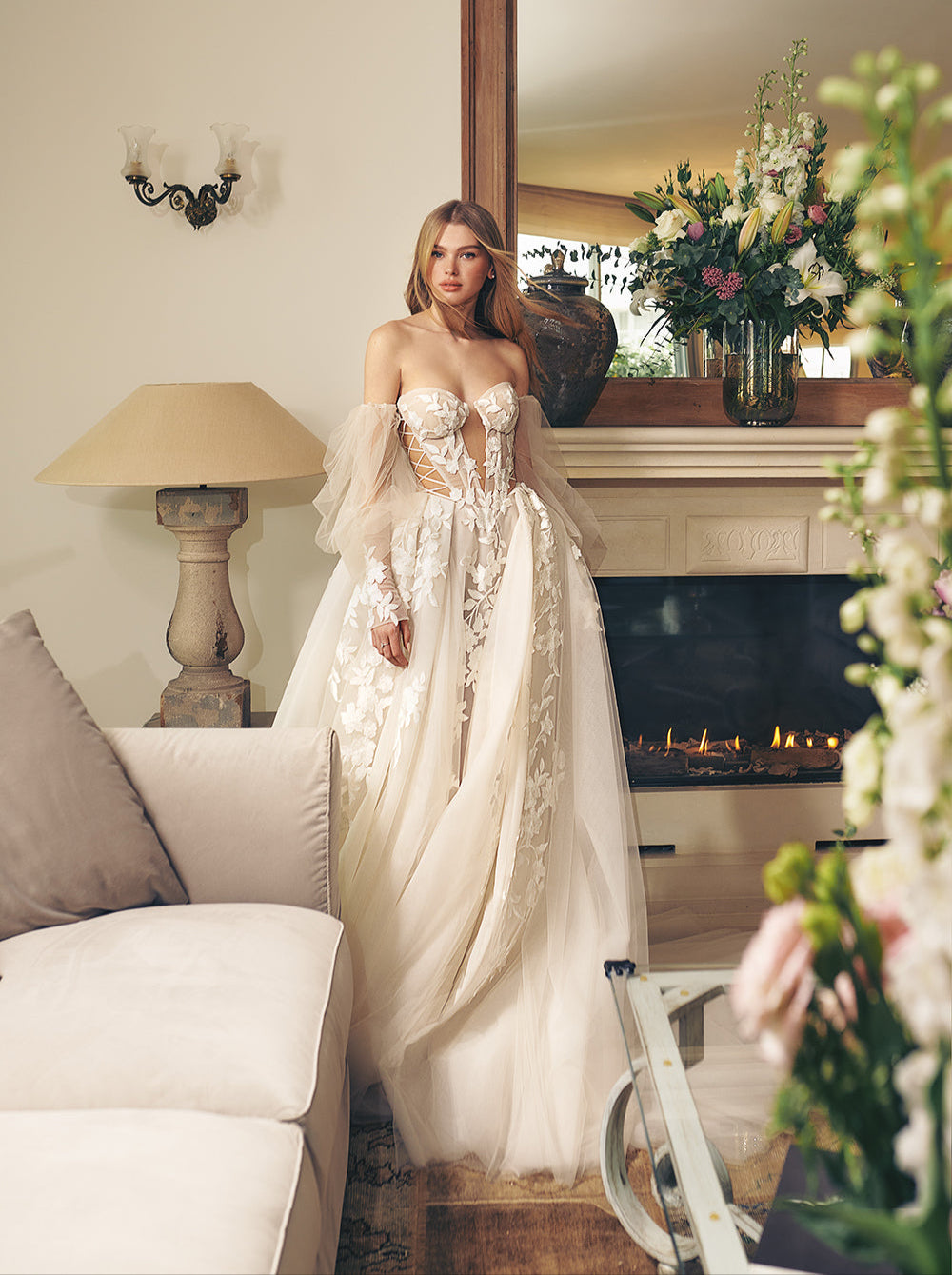 Lace Maxi Robe Gael Bash Celine Maxi Crinkle Chiffon Dress In Blue