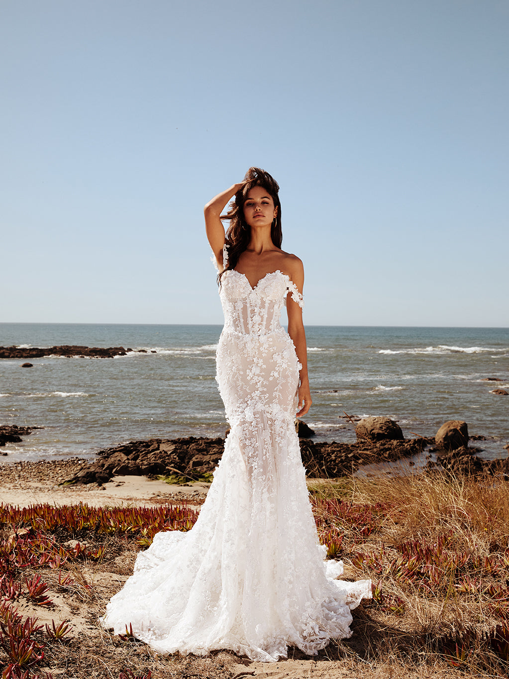Harmony | Beaded Fitted Trumpet Dress