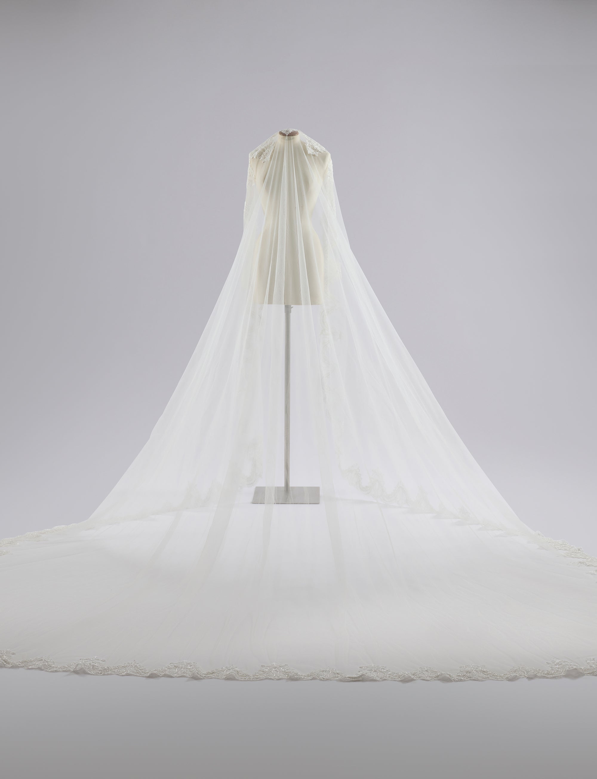 White canopy tent on a gray background