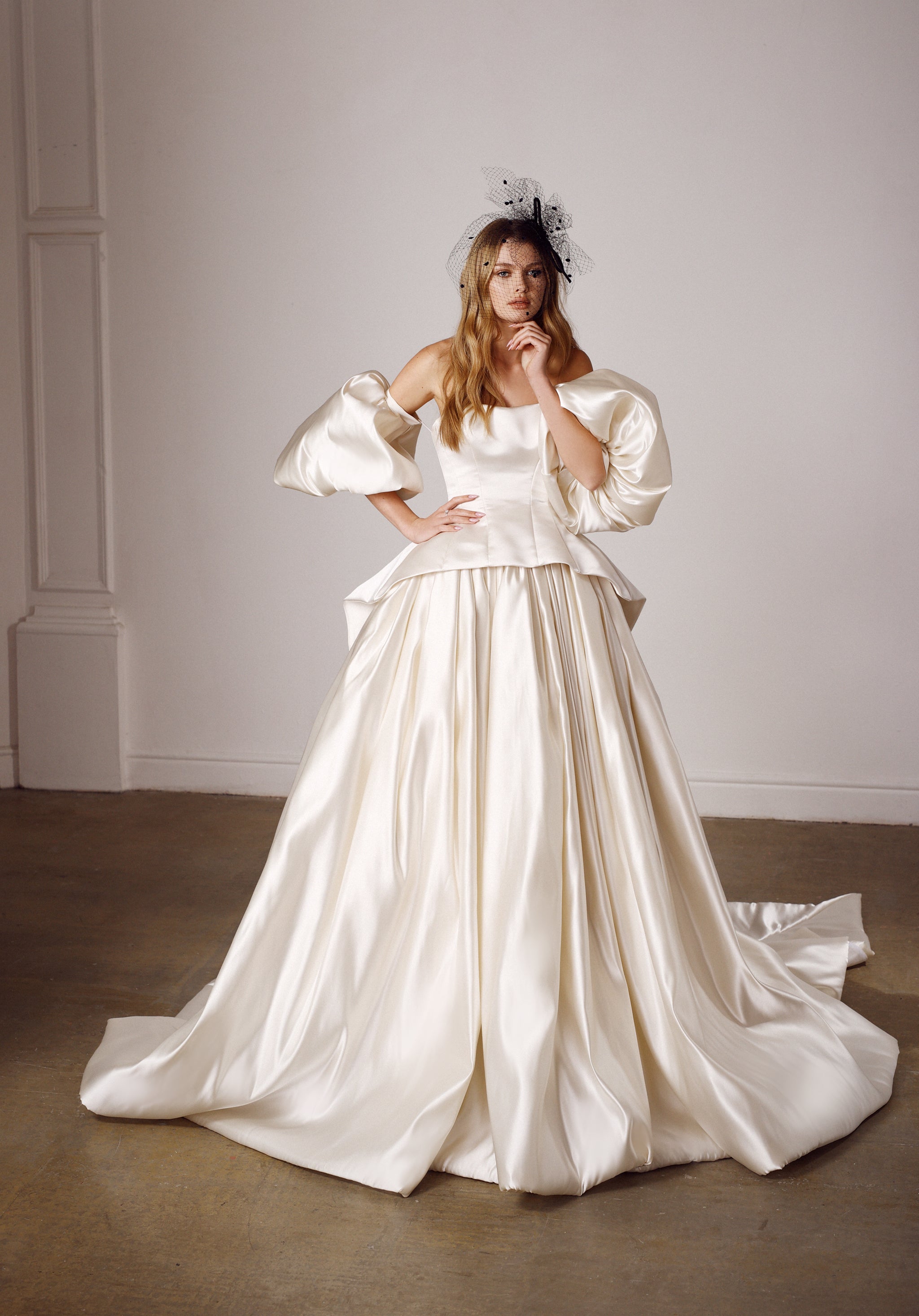 Lady G | Strapless Peplum Corset Wedding Dress Lady G | Strapless Peplum Corset Wedding Dress
