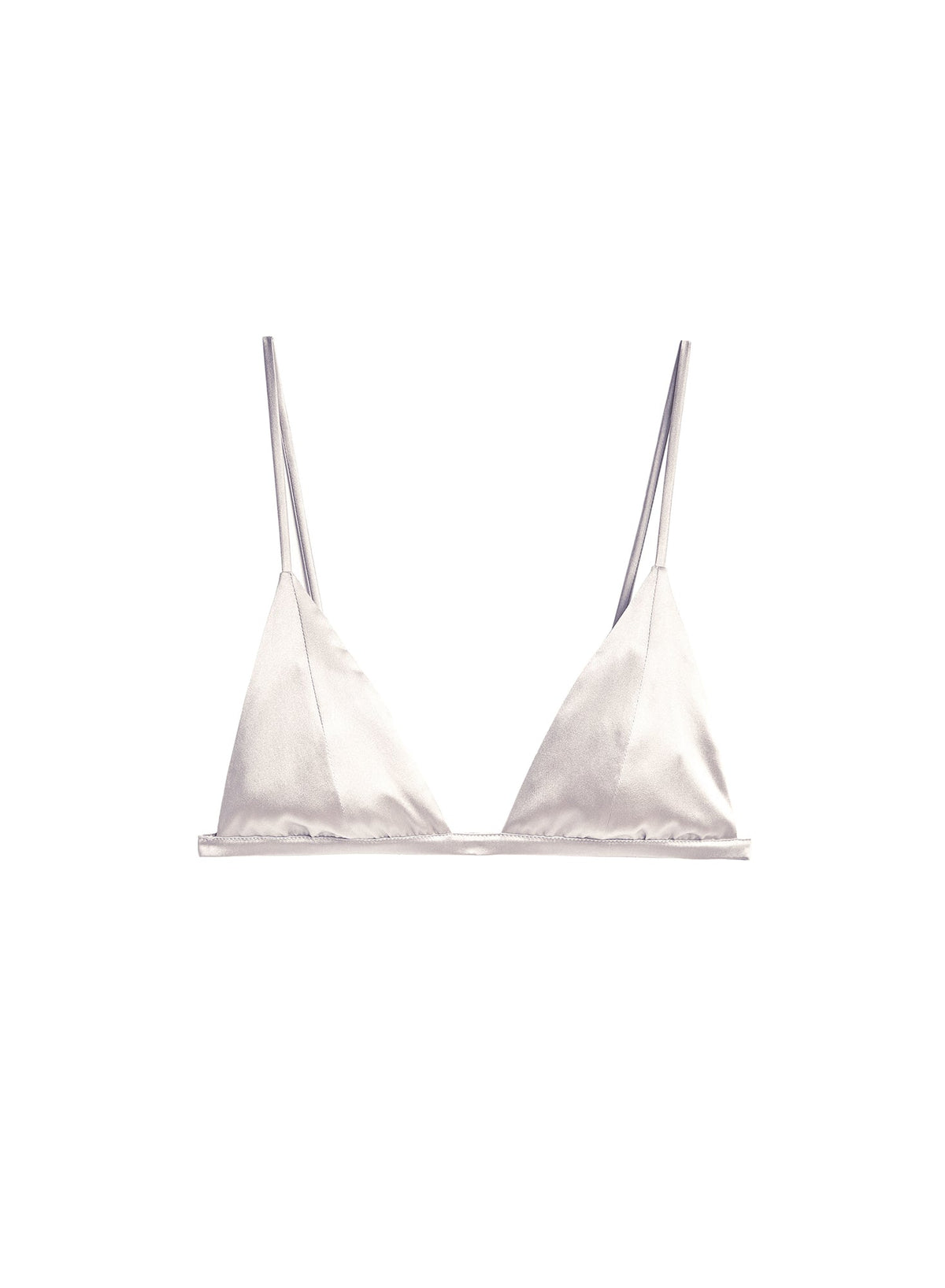 White bralette on a white background
