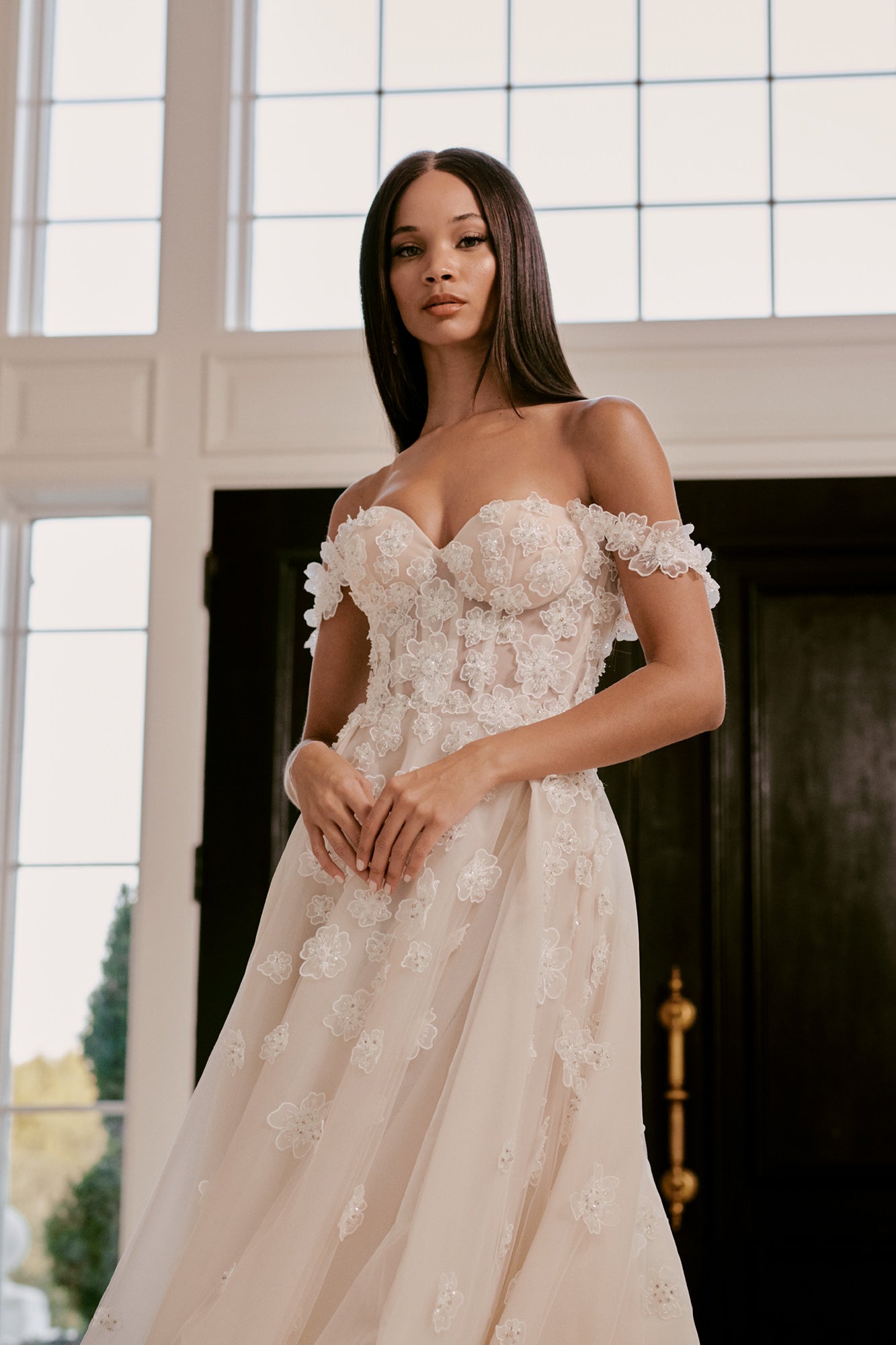 Noa | Box Pleated A Line Wedding Dress Noa | Box Pleated A Line Wedding Dress