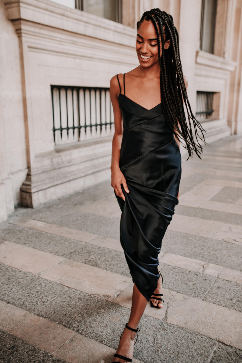 black spaghetti strap dress Celebrities Sultry Black Bodycon Dress: Sexy Spaghetti Strap, Pearl Accent, Celebrity Style Spaghetti Strap Dress Black |