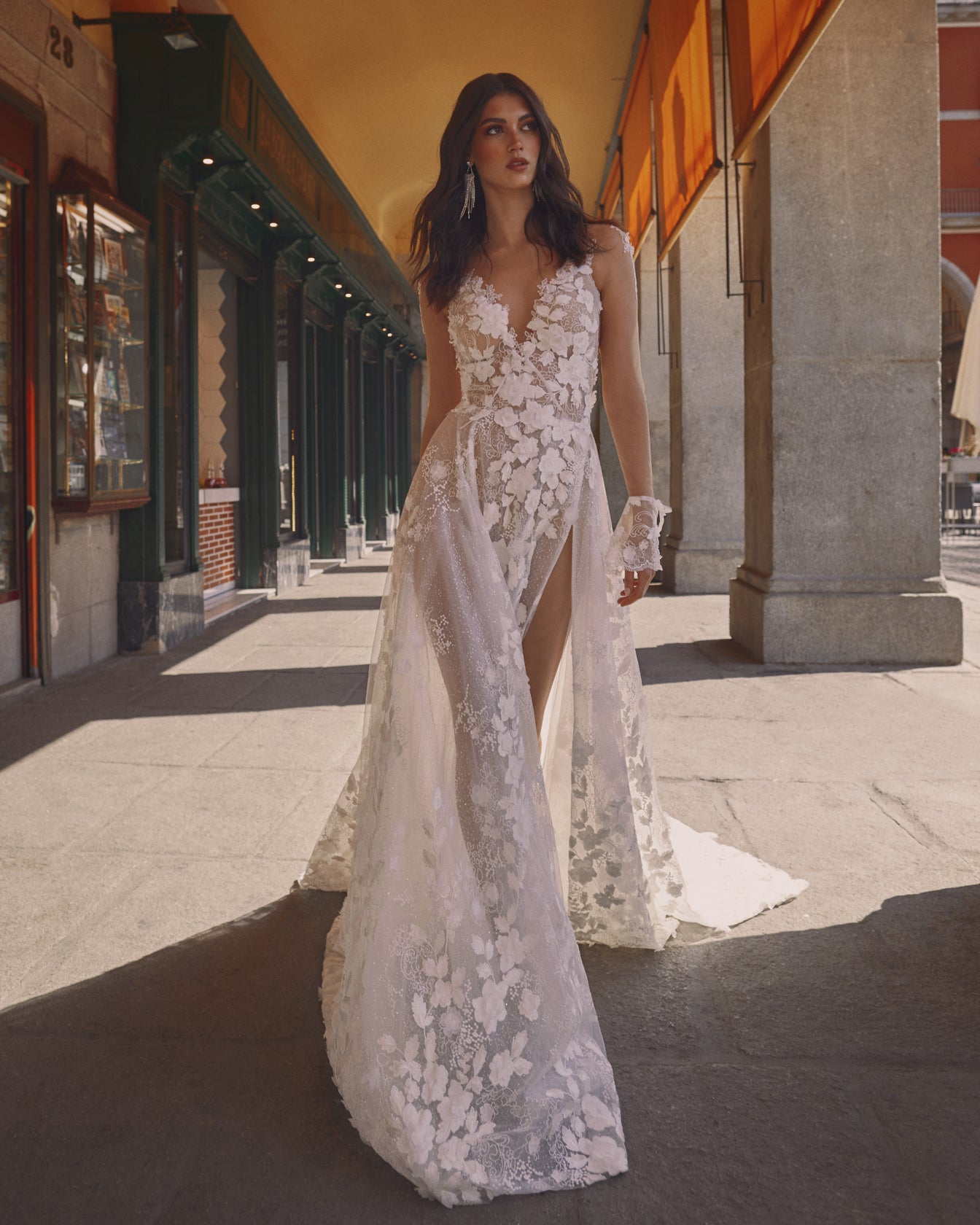 Reese | Plunging Neck A Line Lace Wedding Dress Reese | Plunging Neck A Line Lace Wedding Dress