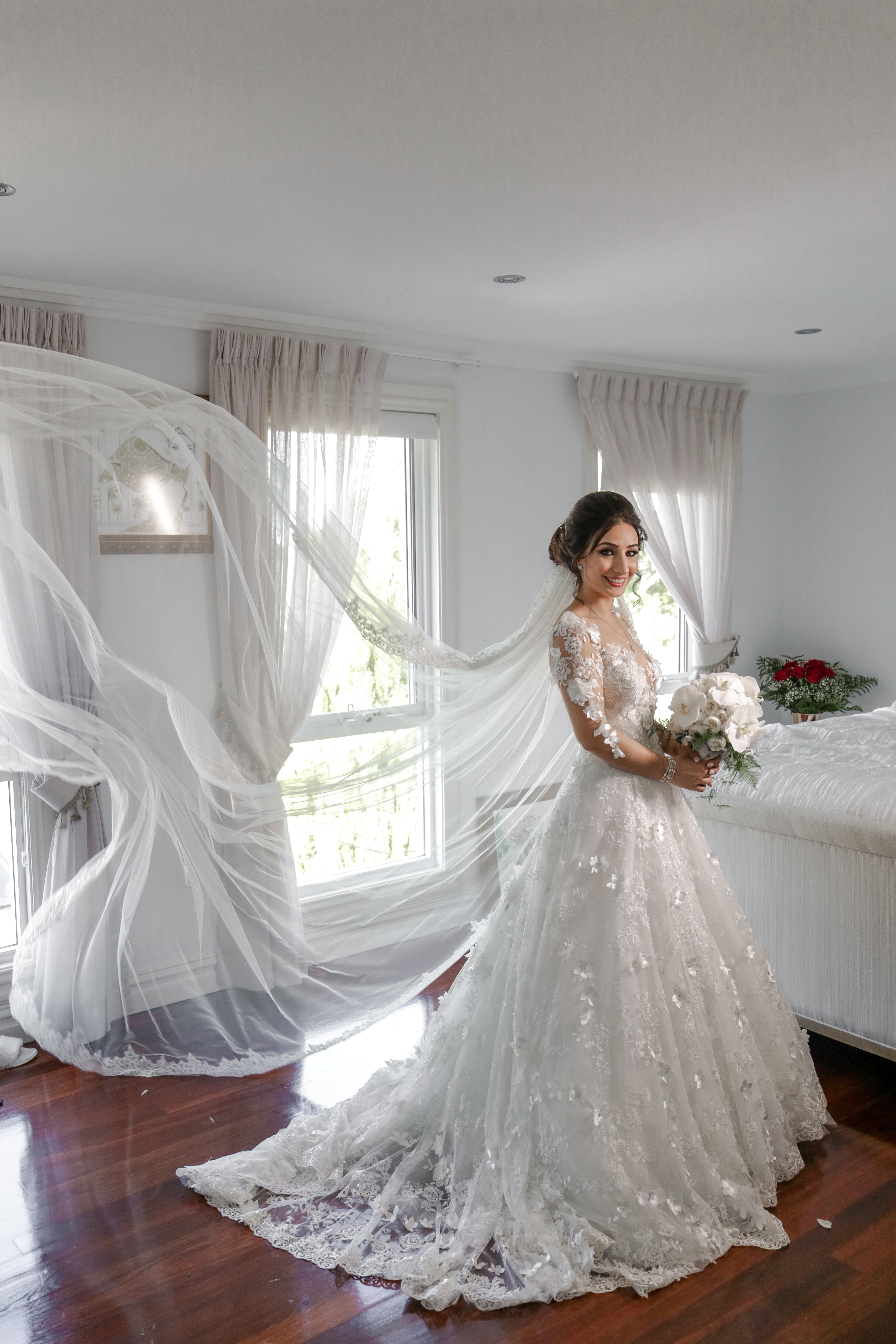 Annie Barbaro in Galia Lahav Arabella Gown 