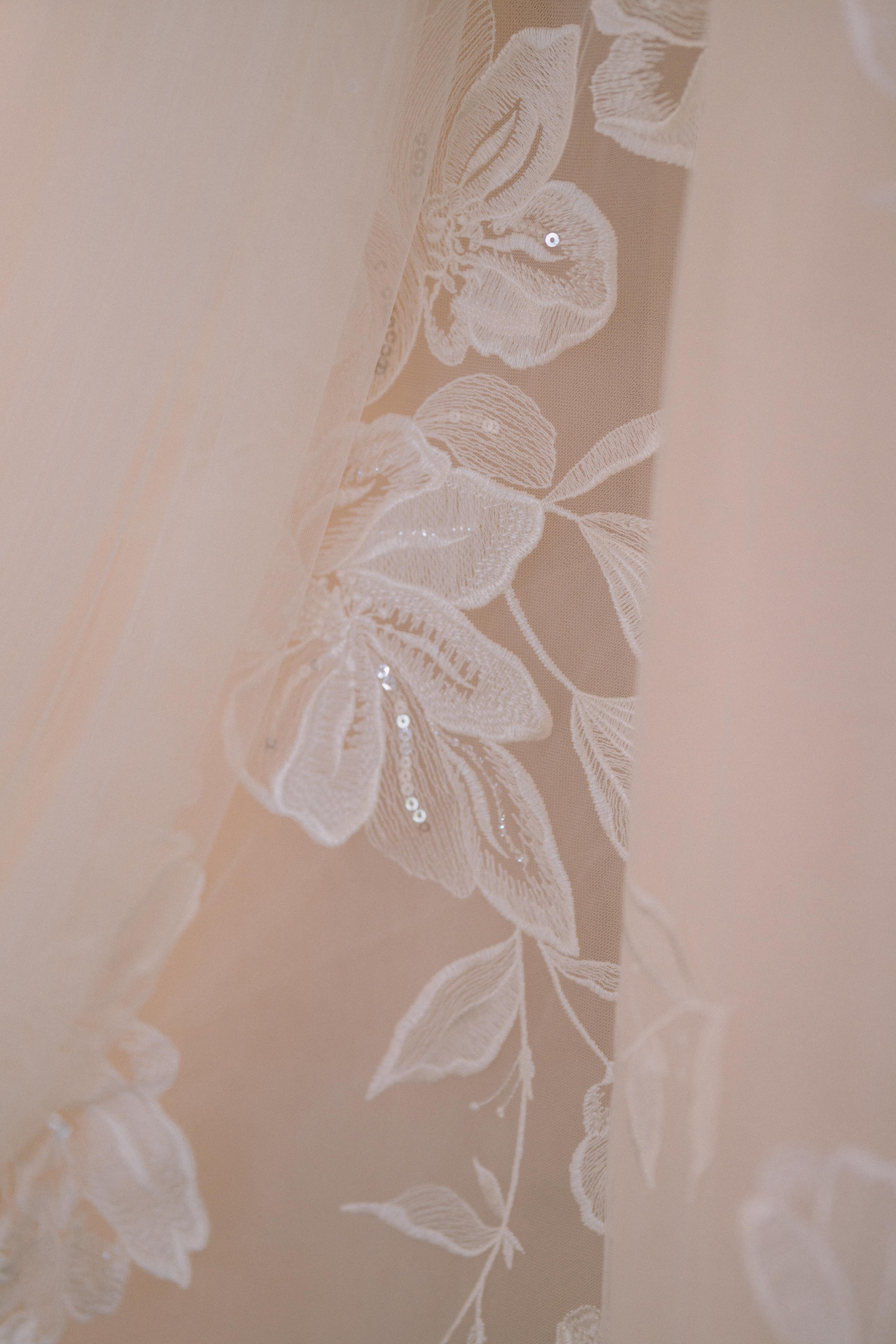 Close-up of Galia Lahav's Evelyn gown 