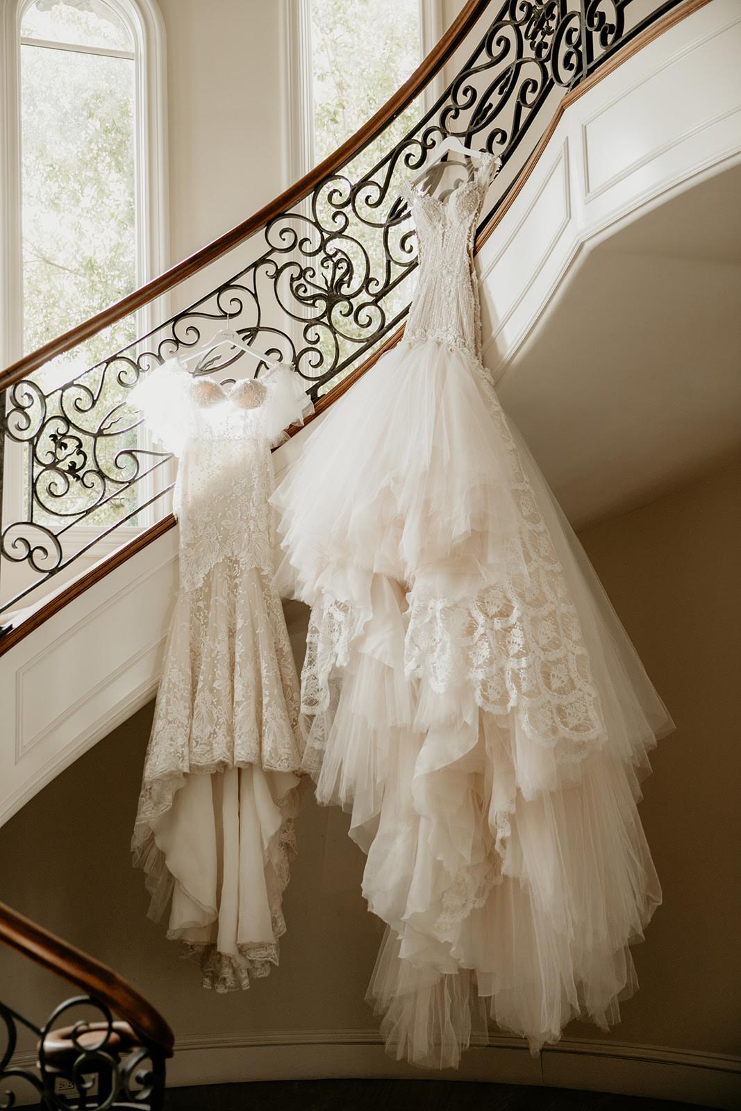 Galia Lahav Gown hanging - the Lidya and Ms.Elle 