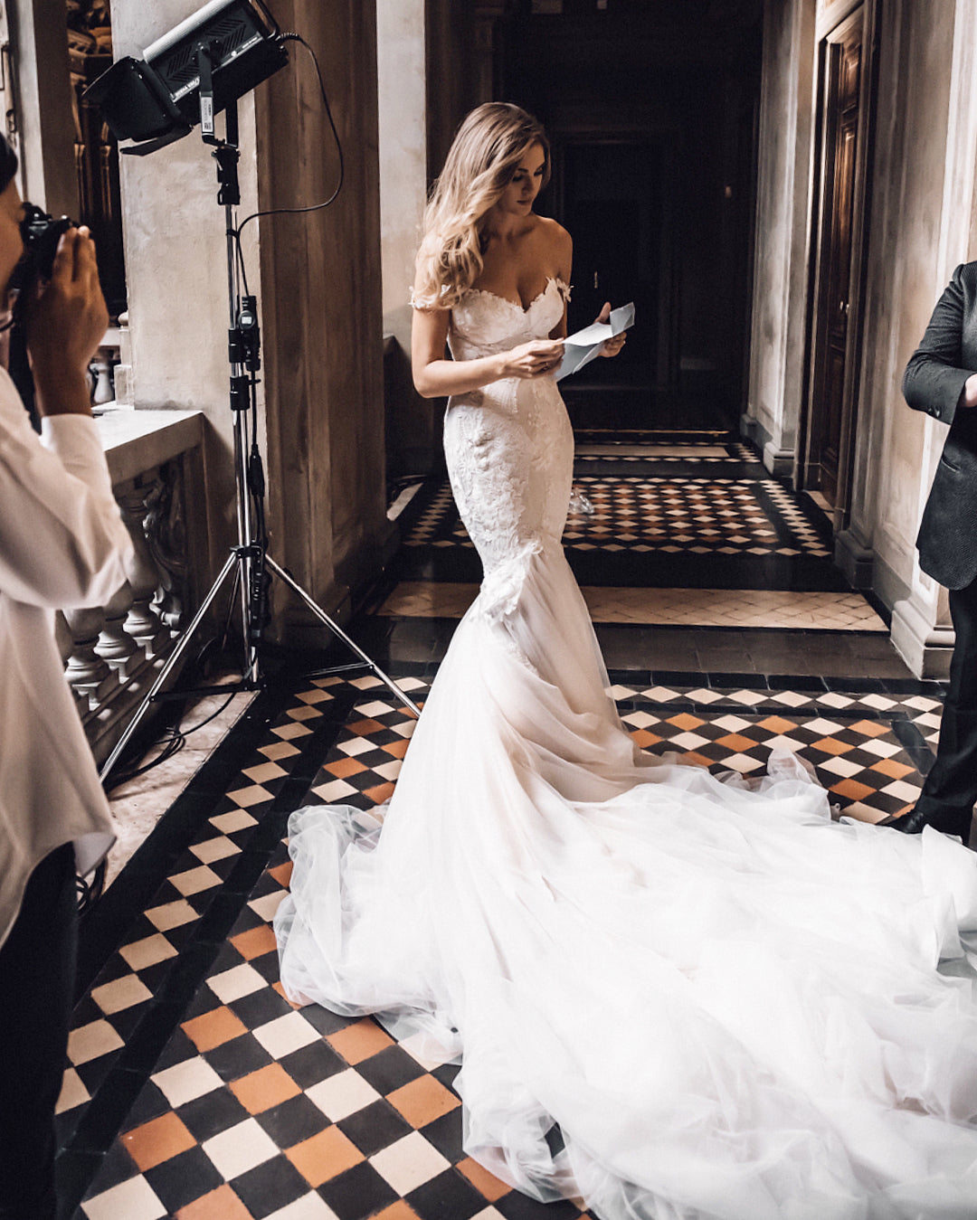 GL Bride Natalie in our Tony gown 