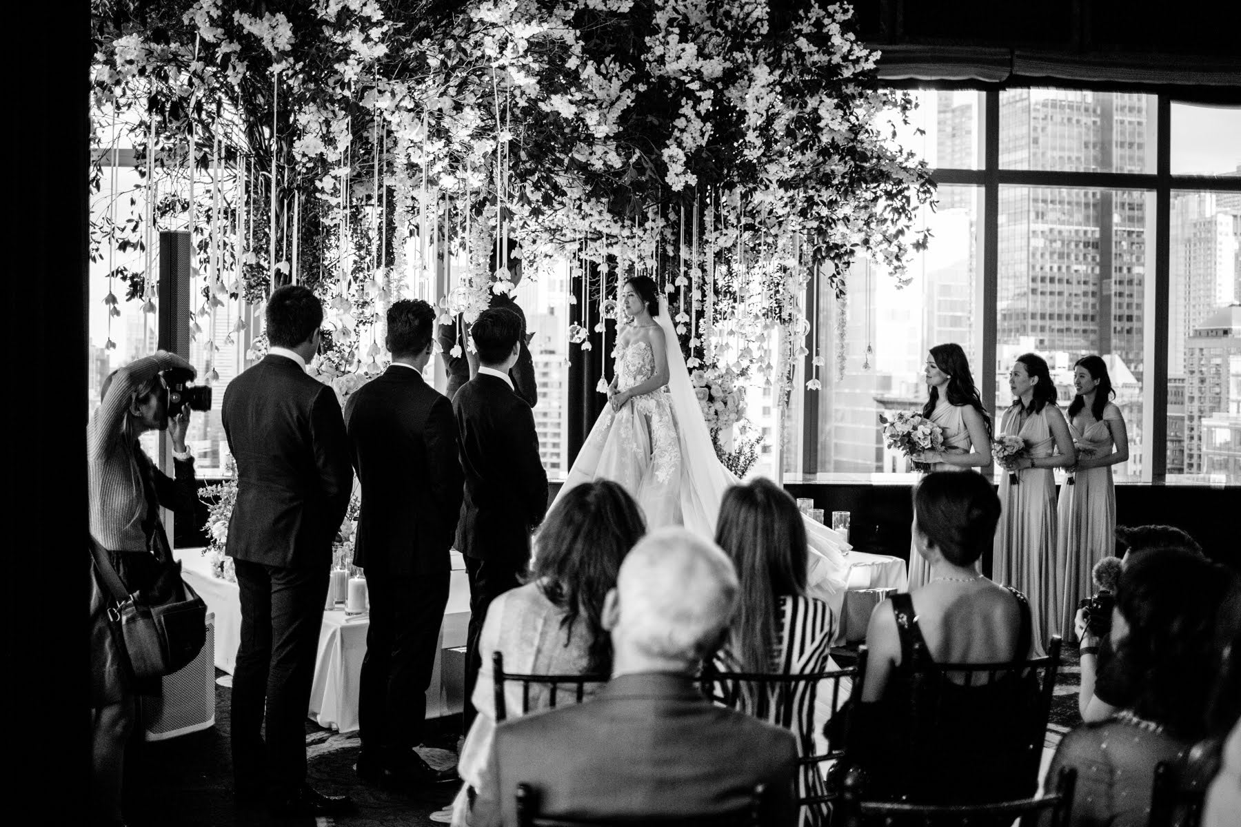 Olivia Li wedding day in Galia Lahav Alma 