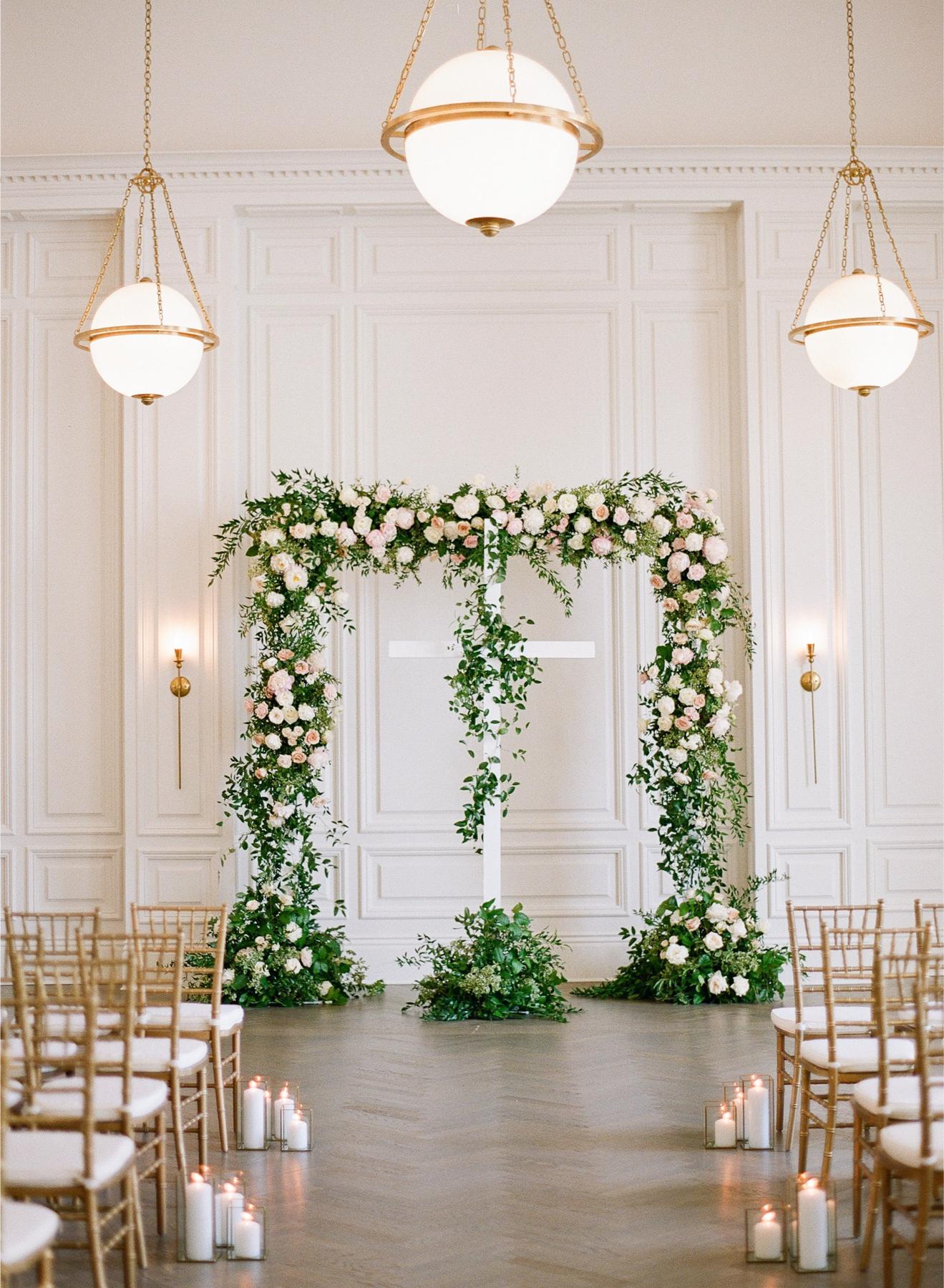 Olivia Mangrum's wedding day in Galia Lahav Inez gown