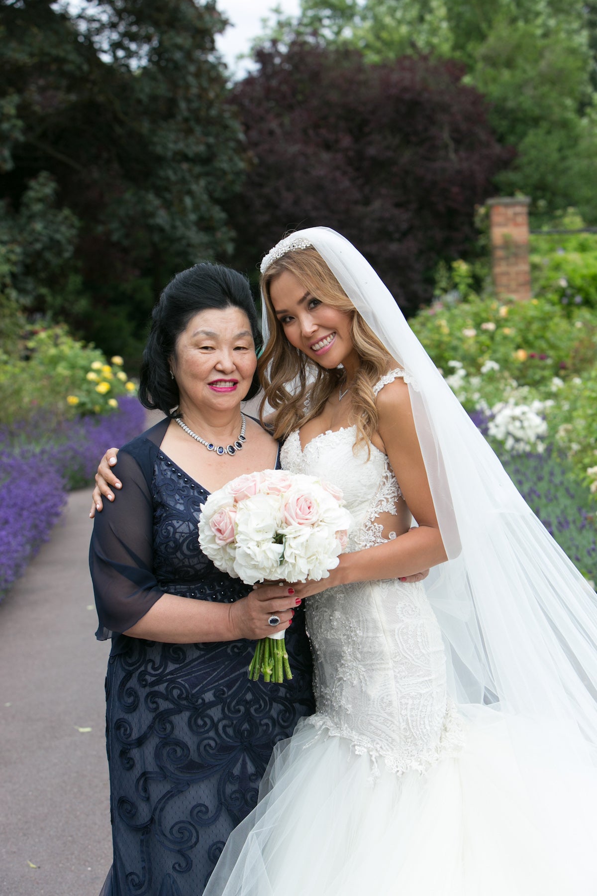GL Bride Emma wearing the Loretta 