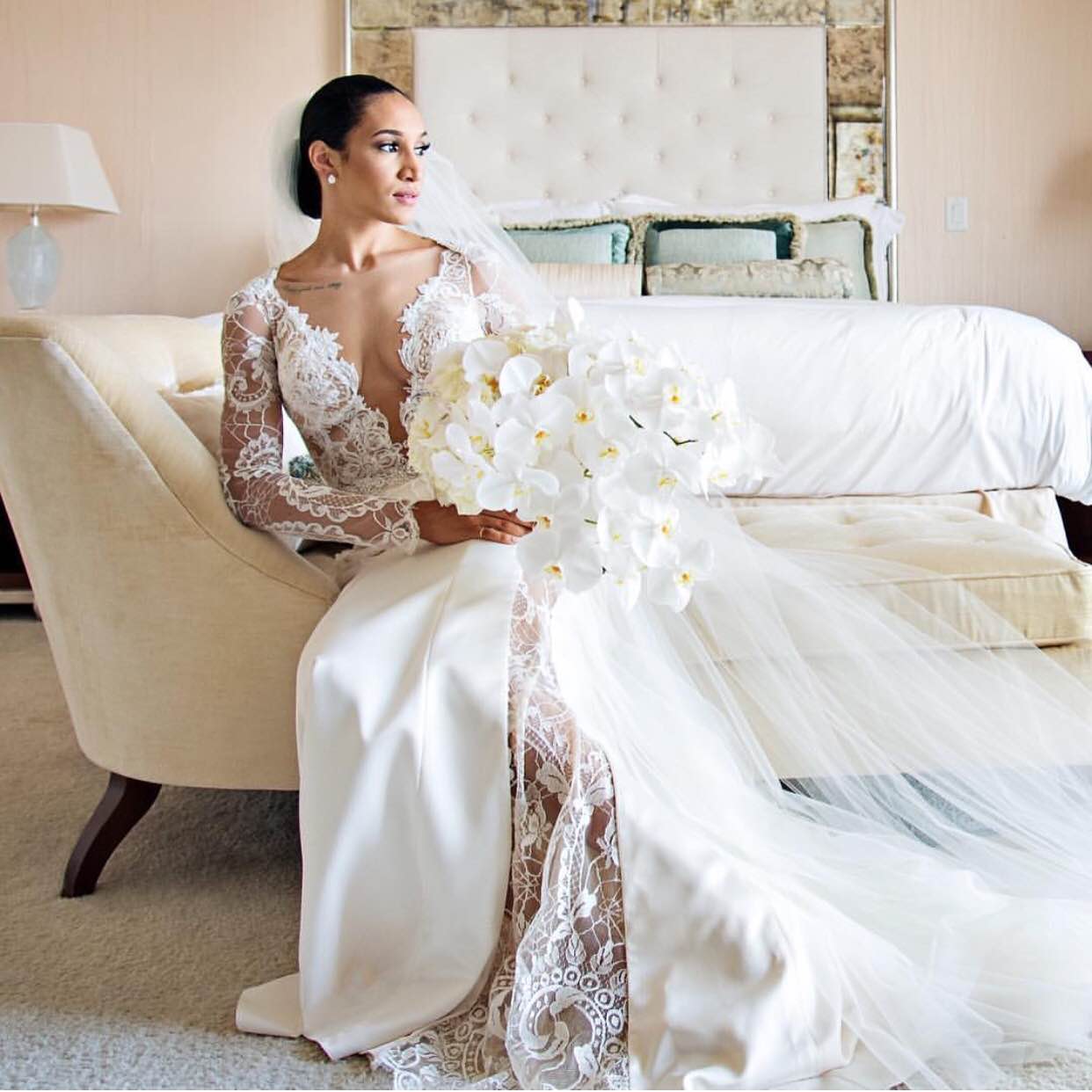 GL Bride Of The Week McKenzie wwaring our Tiger Lily dress 