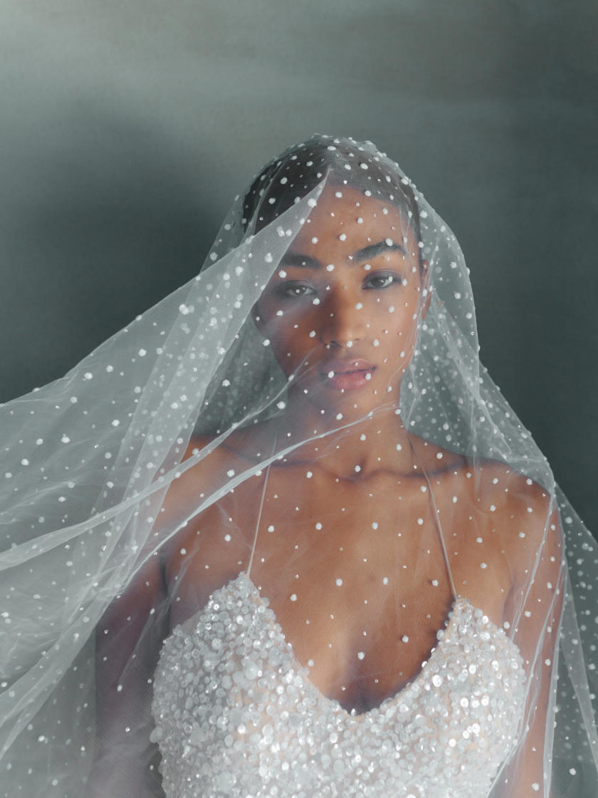 Carla Veil Glitter Tulle Veil - Main Image