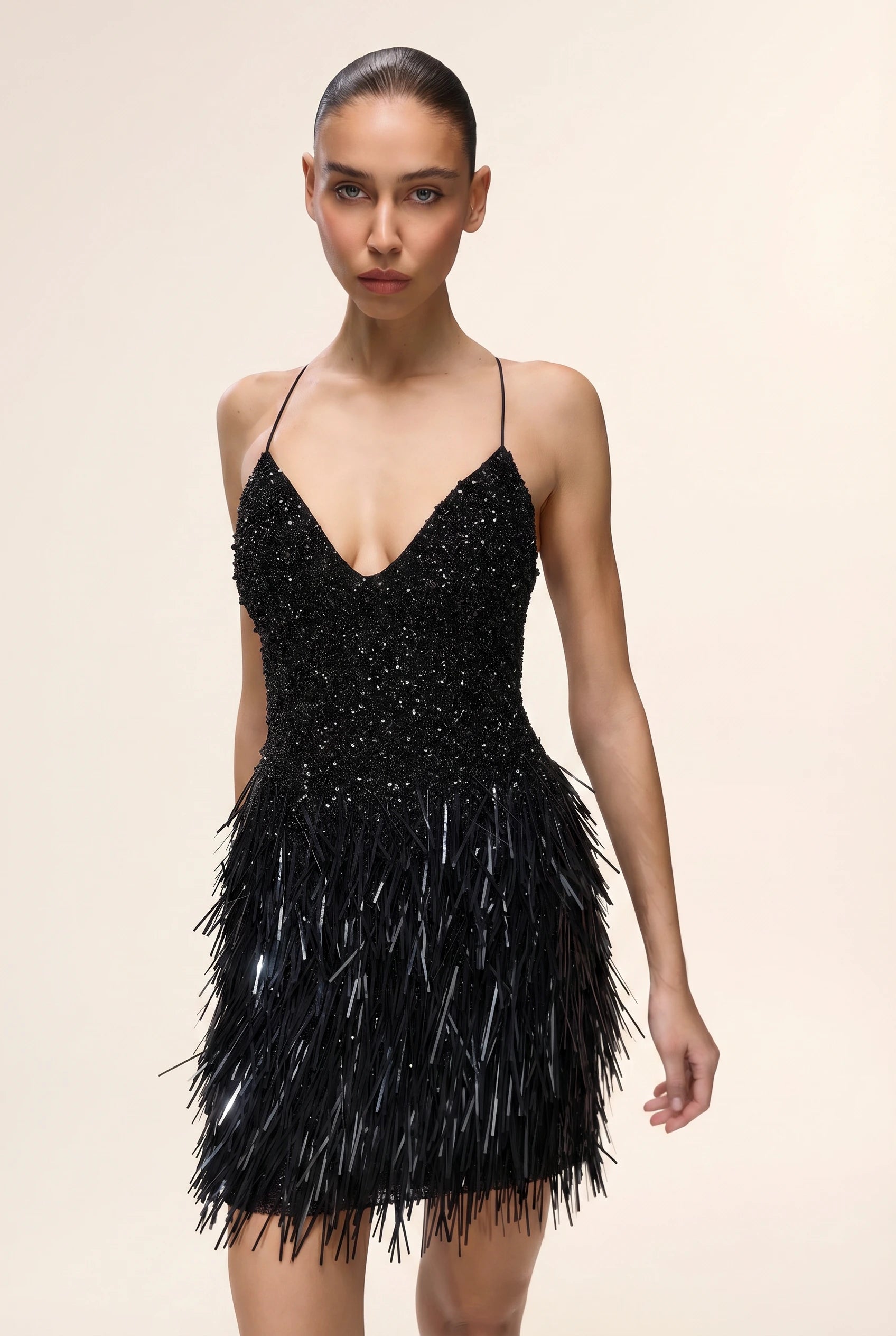 Clara | Sparkly Short Black Dress Clara | Sparkly Short Black Dress
