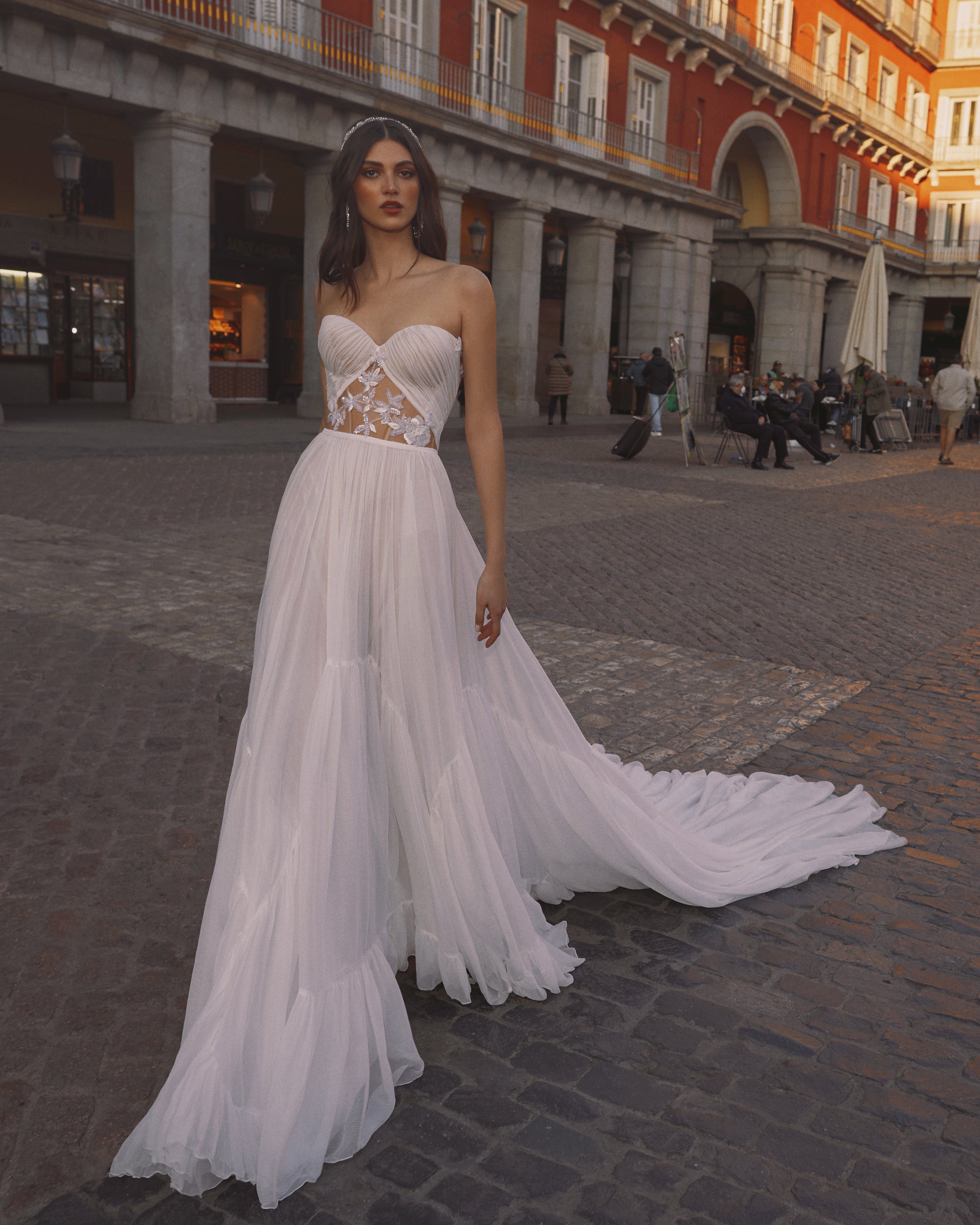Danny | Silk Chiffon A line Wedding Dress Danny | Silk Chiffon A line Wedding Dress