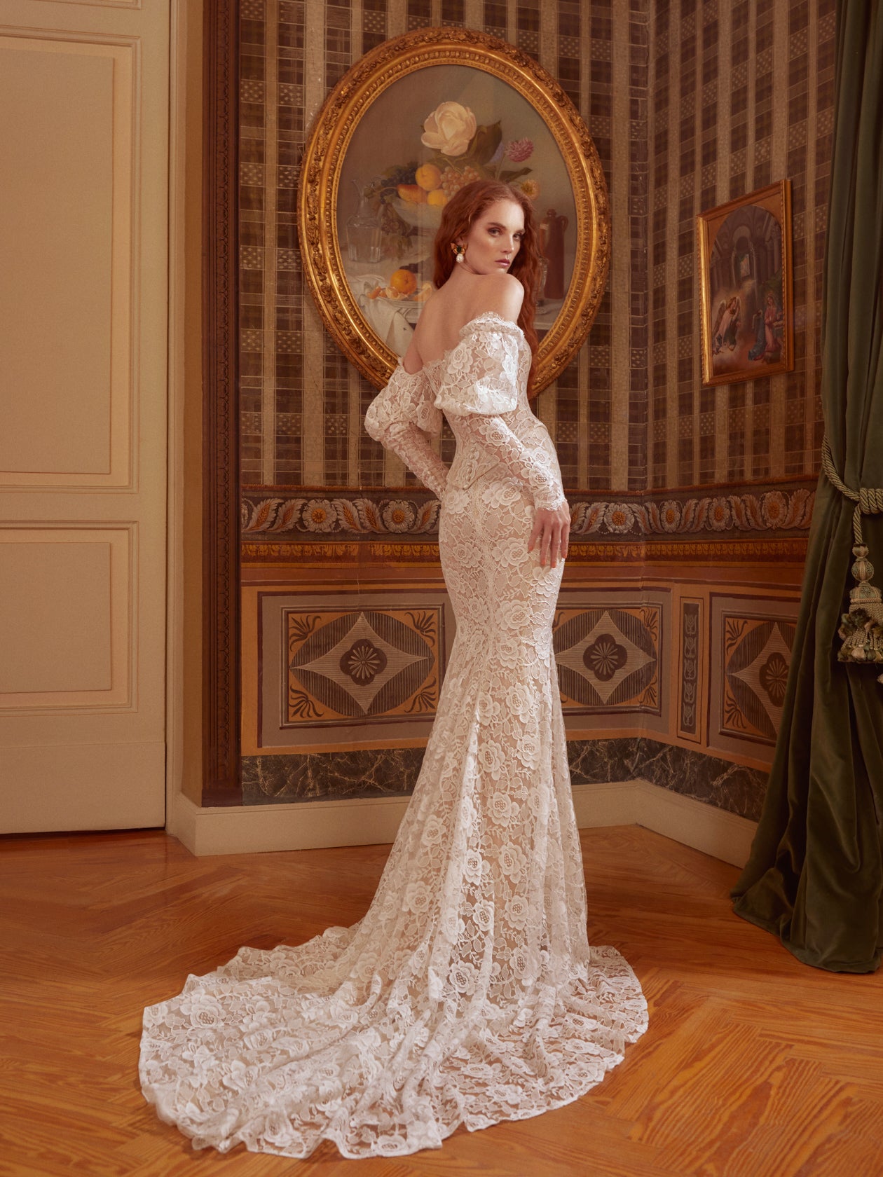 Finesse | French Lace Corset Mermaid Wedding Dress Finesse | French Lace Corset Mermaid Wedding Dress