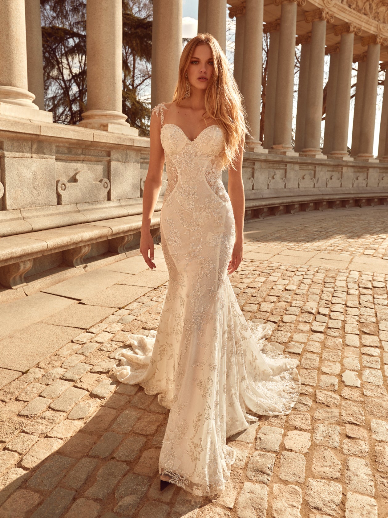 Alejandra | Silver-Embroidered Mermaid Wedding Dres Alejandra | Silver-Embroidered Mermaid Wedding Dres