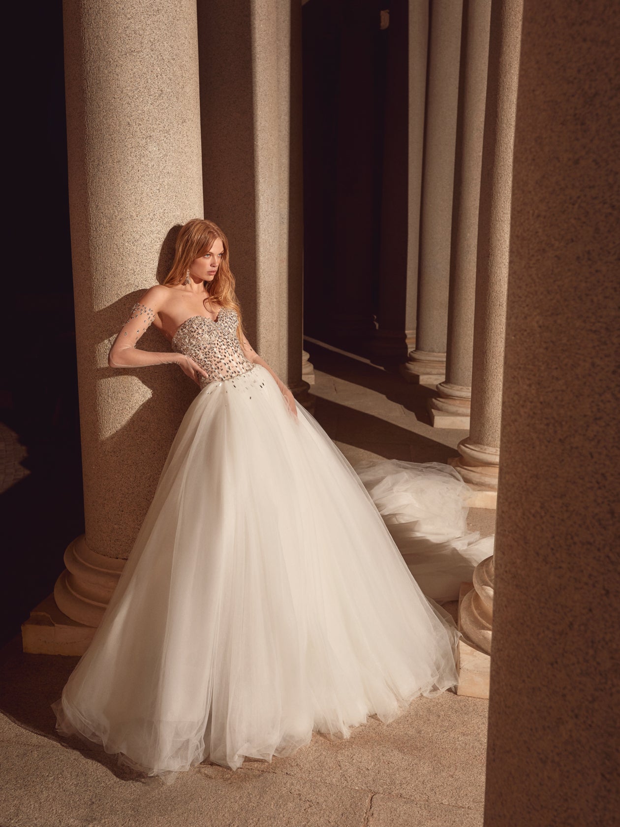 Emilia | Crystal Embellished Sparkly Princess Wedding Dress Emilia | Crystal Embellished Sparkly Princess Wedding Dress