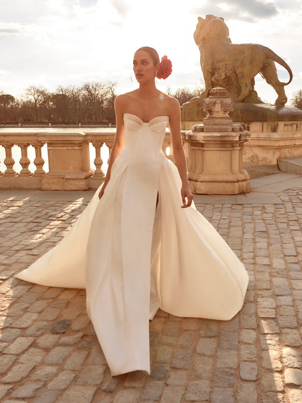 Esmeralda Embellished Gown (Light Yellow) main image 1