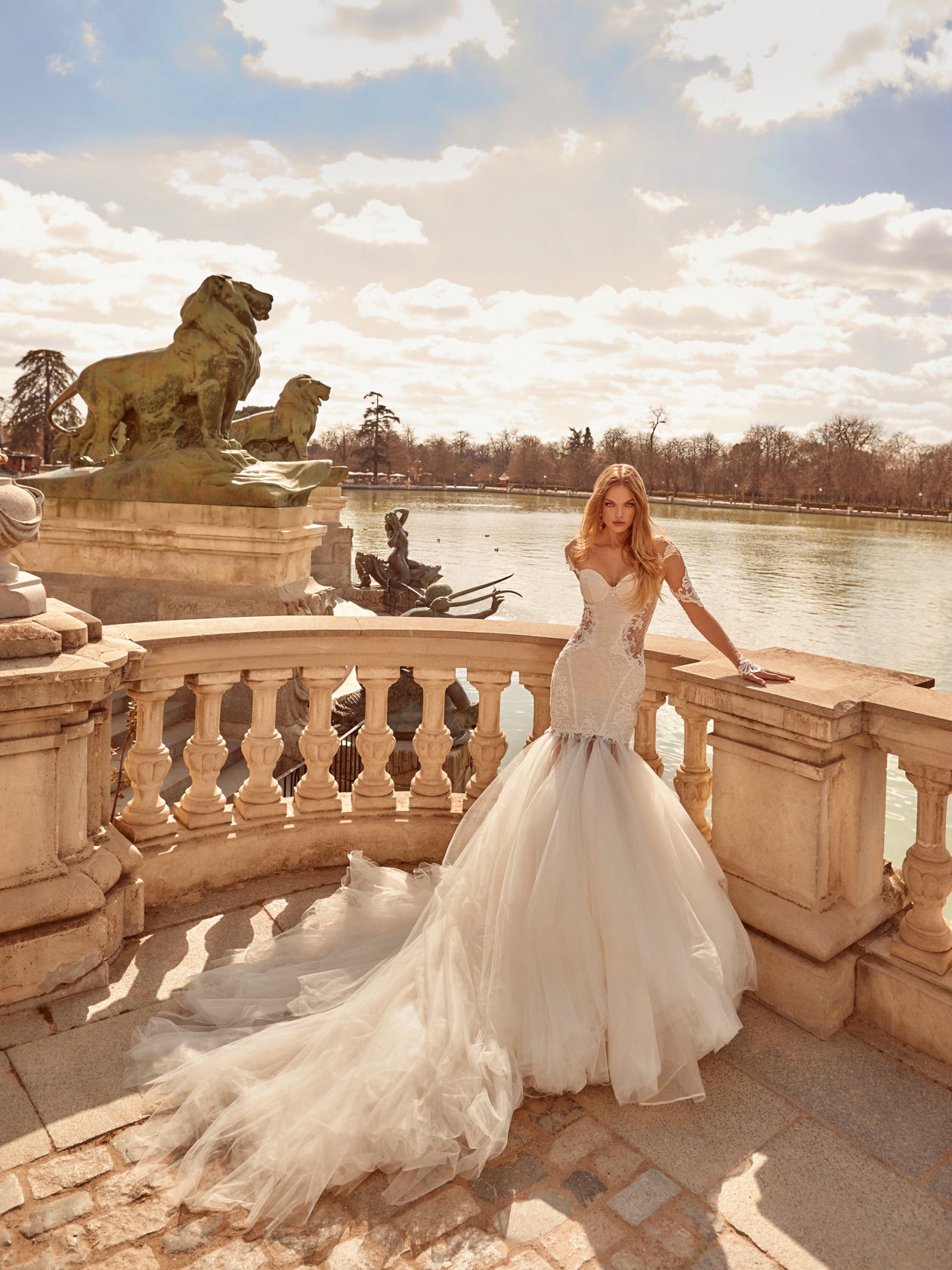 Maribel | Beaded French Lace Trumpet Wedding Dress Maribel | Beaded French Lace Trumpet Wedding Dress