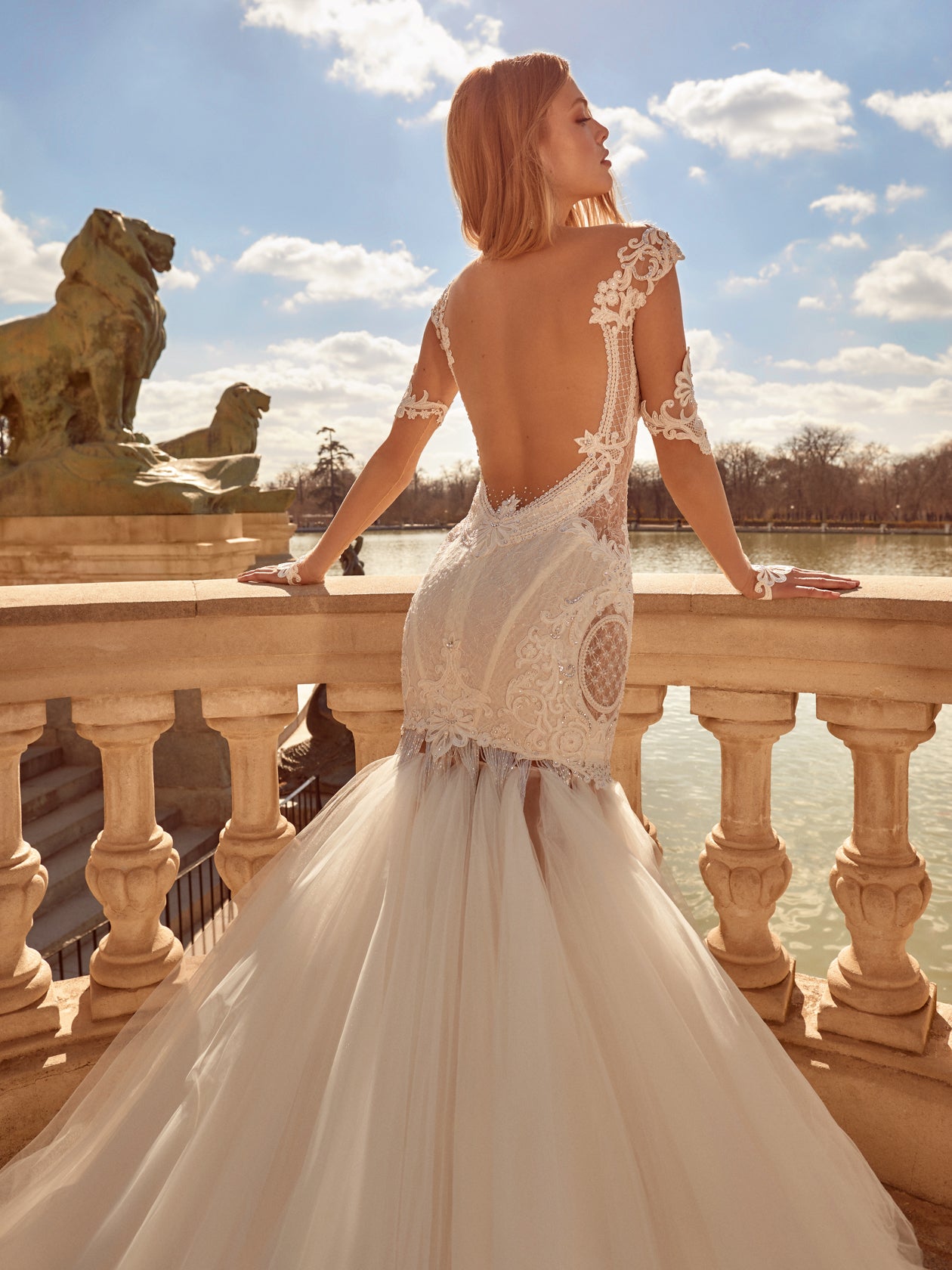 Maribel | Beaded French Lace Trumpet Wedding Dress Maribel | Beaded French Lace Trumpet Wedding Dress