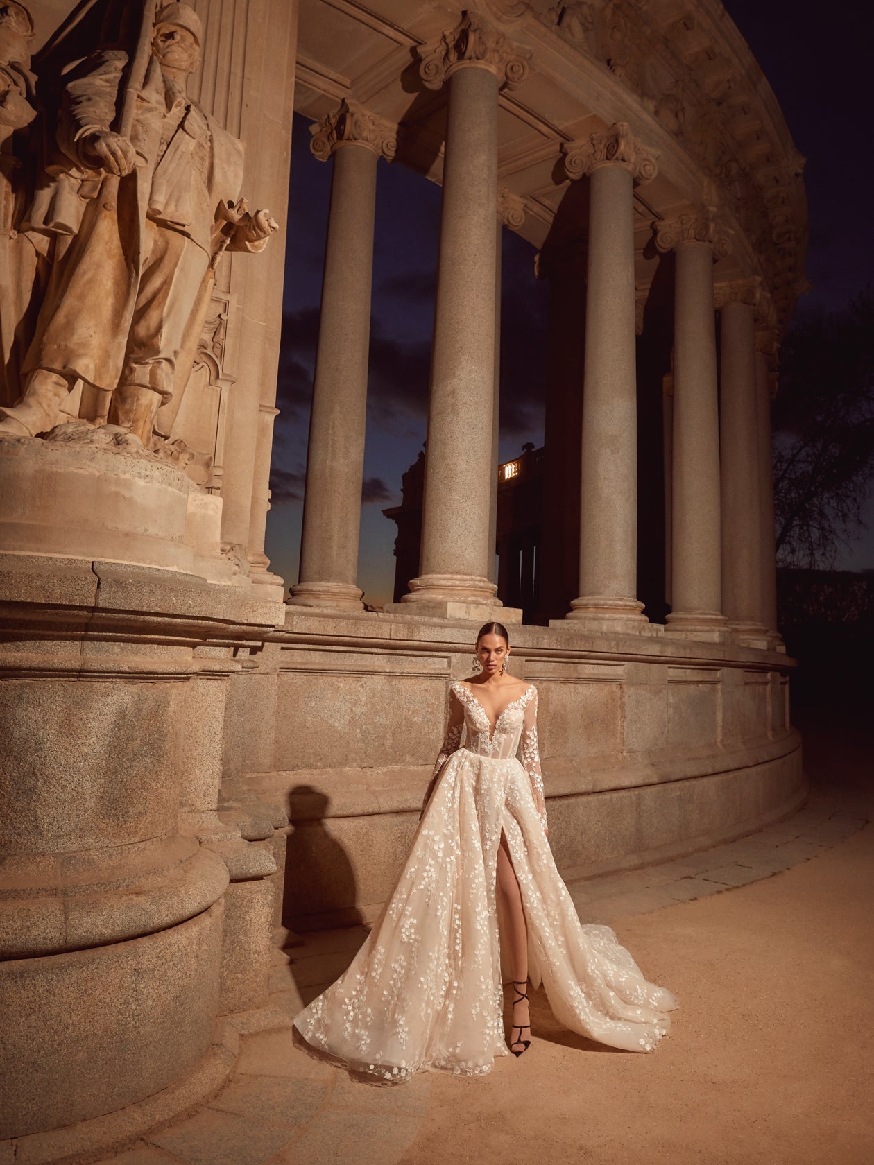 galia lahav long sleeve dress Camellia