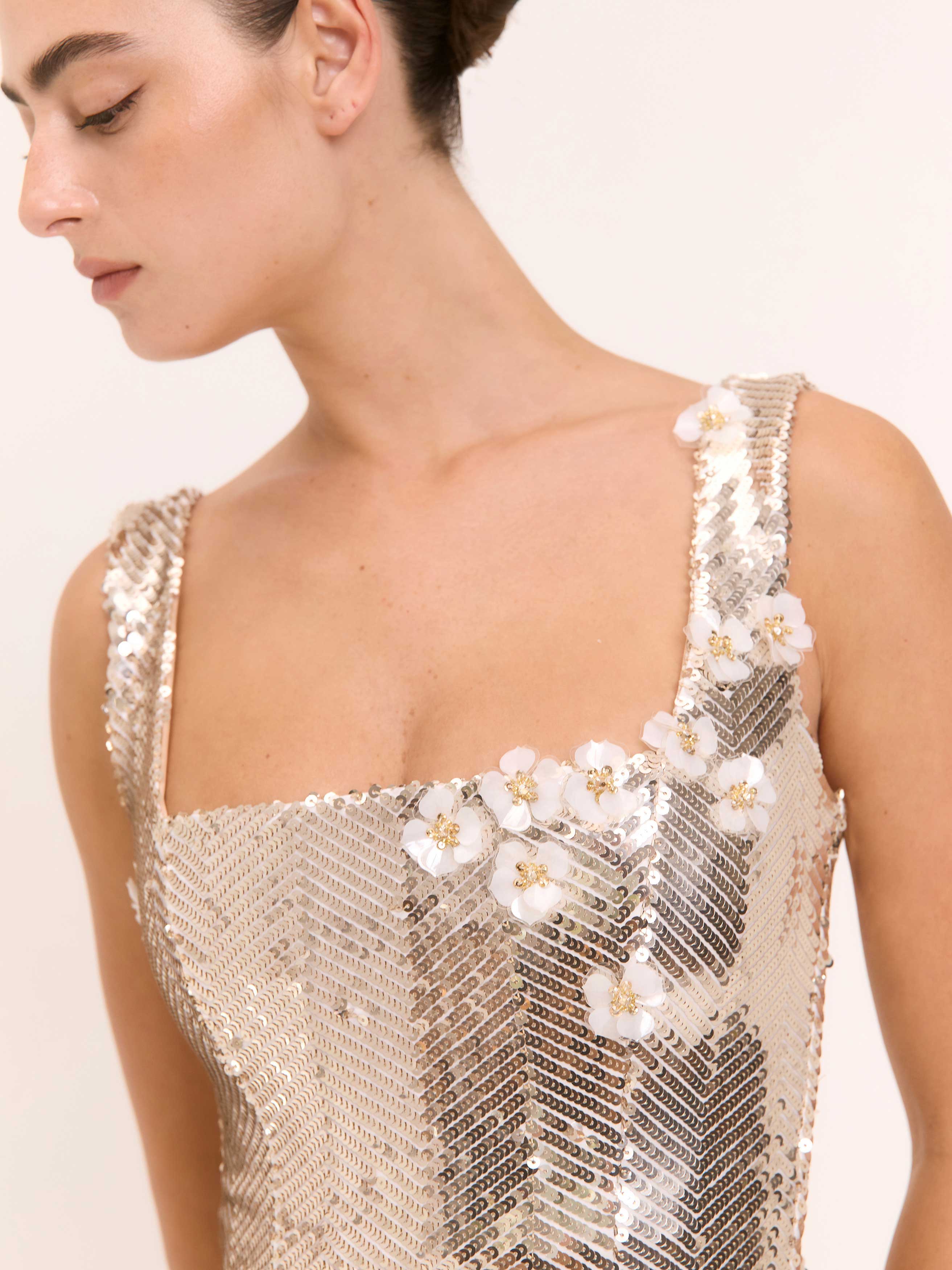 Gaia | Beaded Sequin Mini Dress Gaia | Beaded Sequin Mini Dress