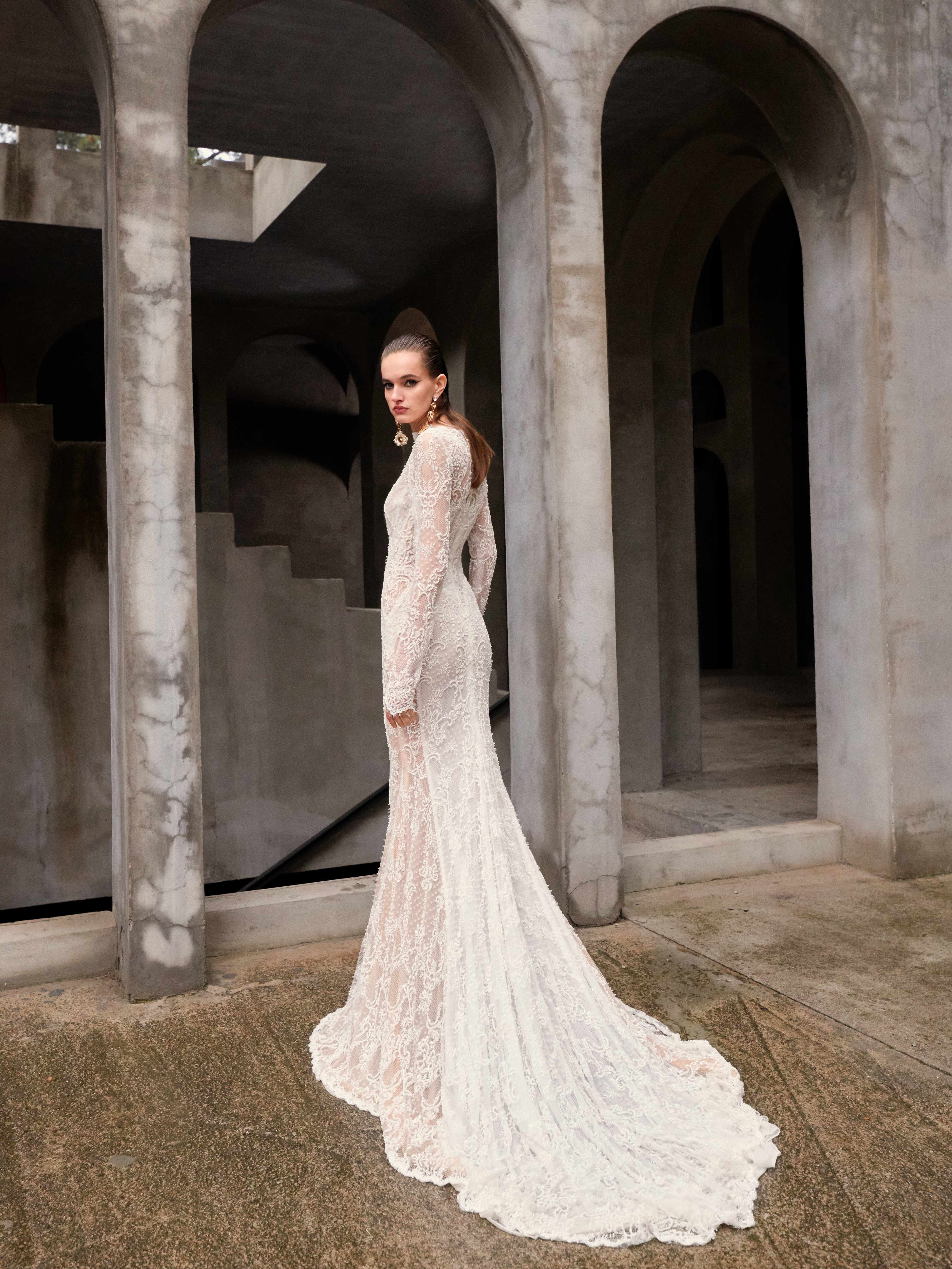 Hermosa | High Neck Lace Mermaid Dress Hermosa | High Neck Lace Mermaid Dress