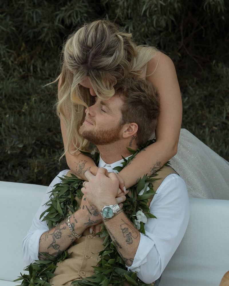 Hype House’s Kouvr Annon Stuns in Galia Lahav at Wedding to Alex Warre