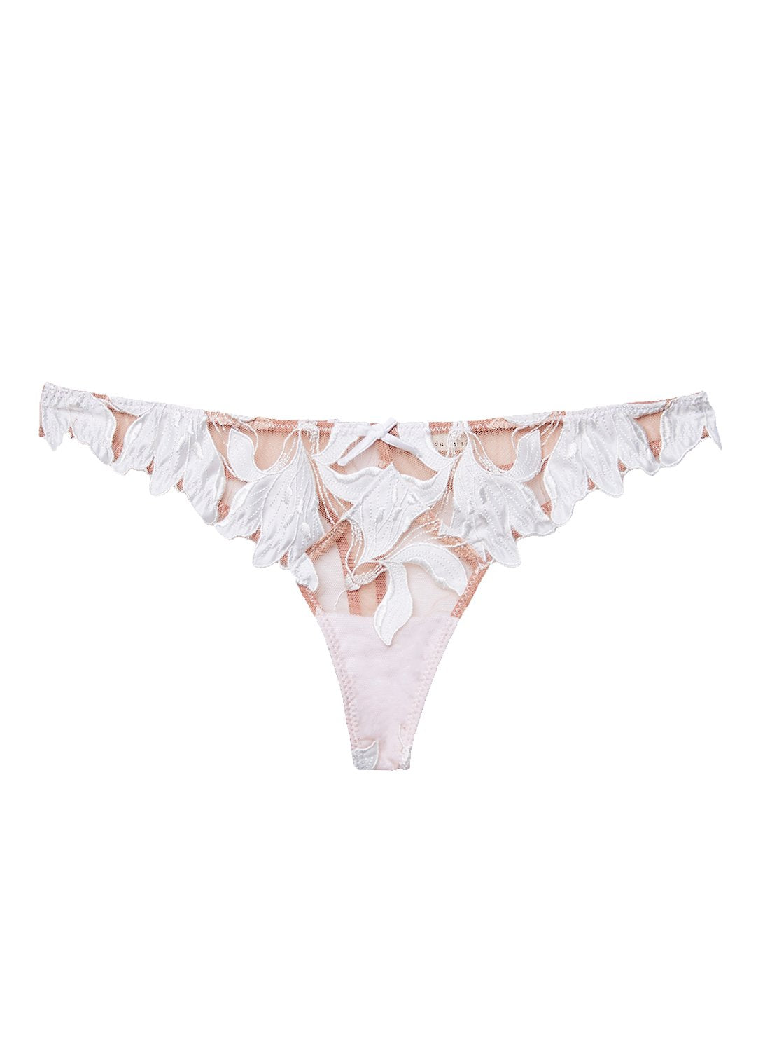 Floral bikini bottom on a white background