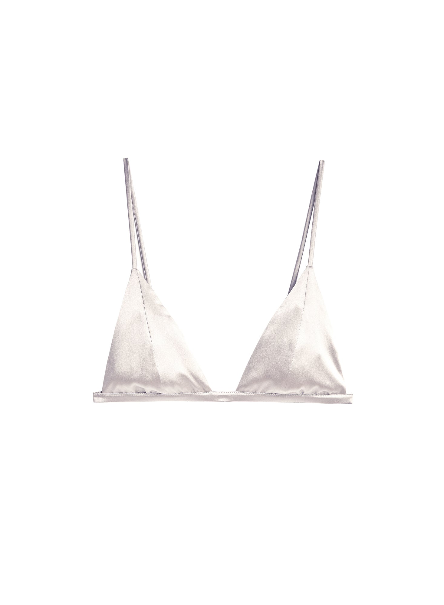 White bralette on a white background