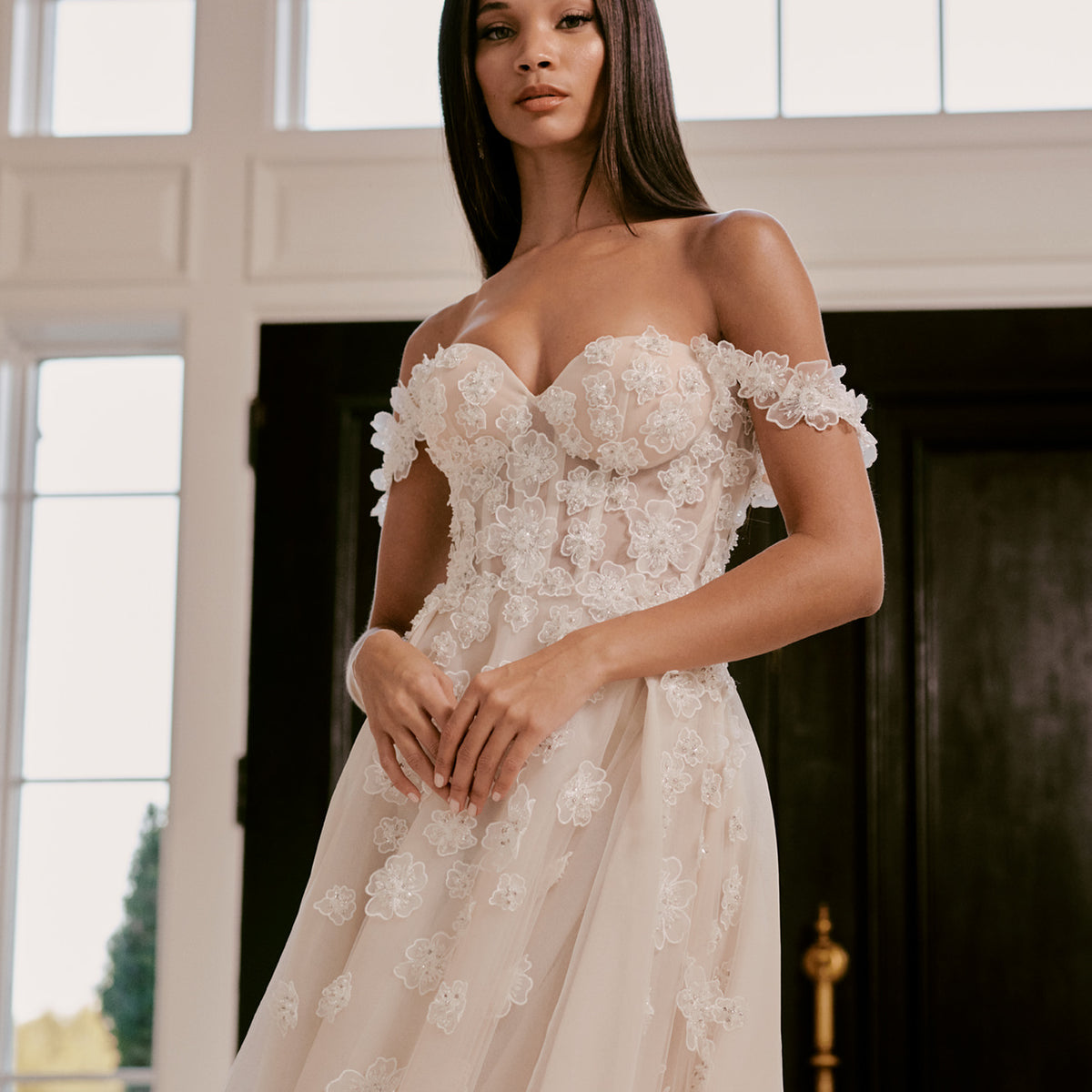 Noa | Box Pleated A Line Wedding Dress Noa | Box Pleated A Line Wedding Dress