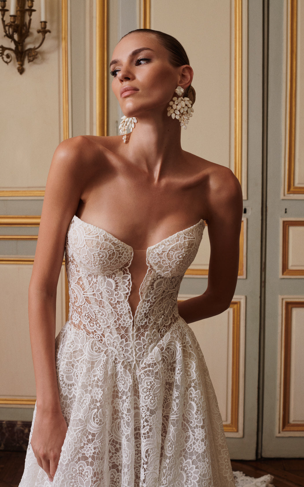Opra | Lace A-line Corset Wedding Dress Opra | Lace A-line Corset Wedding Dress