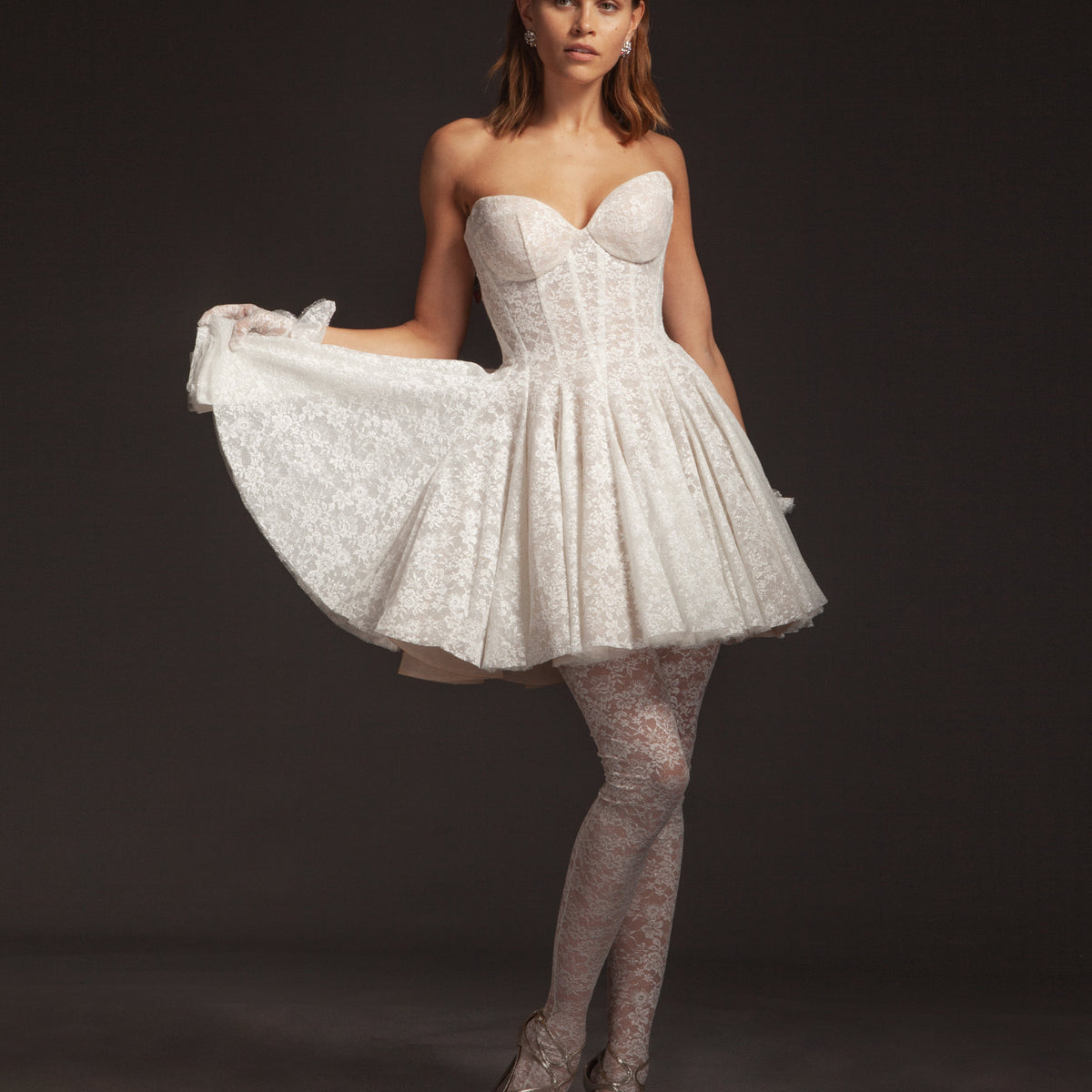 white lace dress with stockings Petit Moments Lace Tights ~ White  Show Me Your Mumu