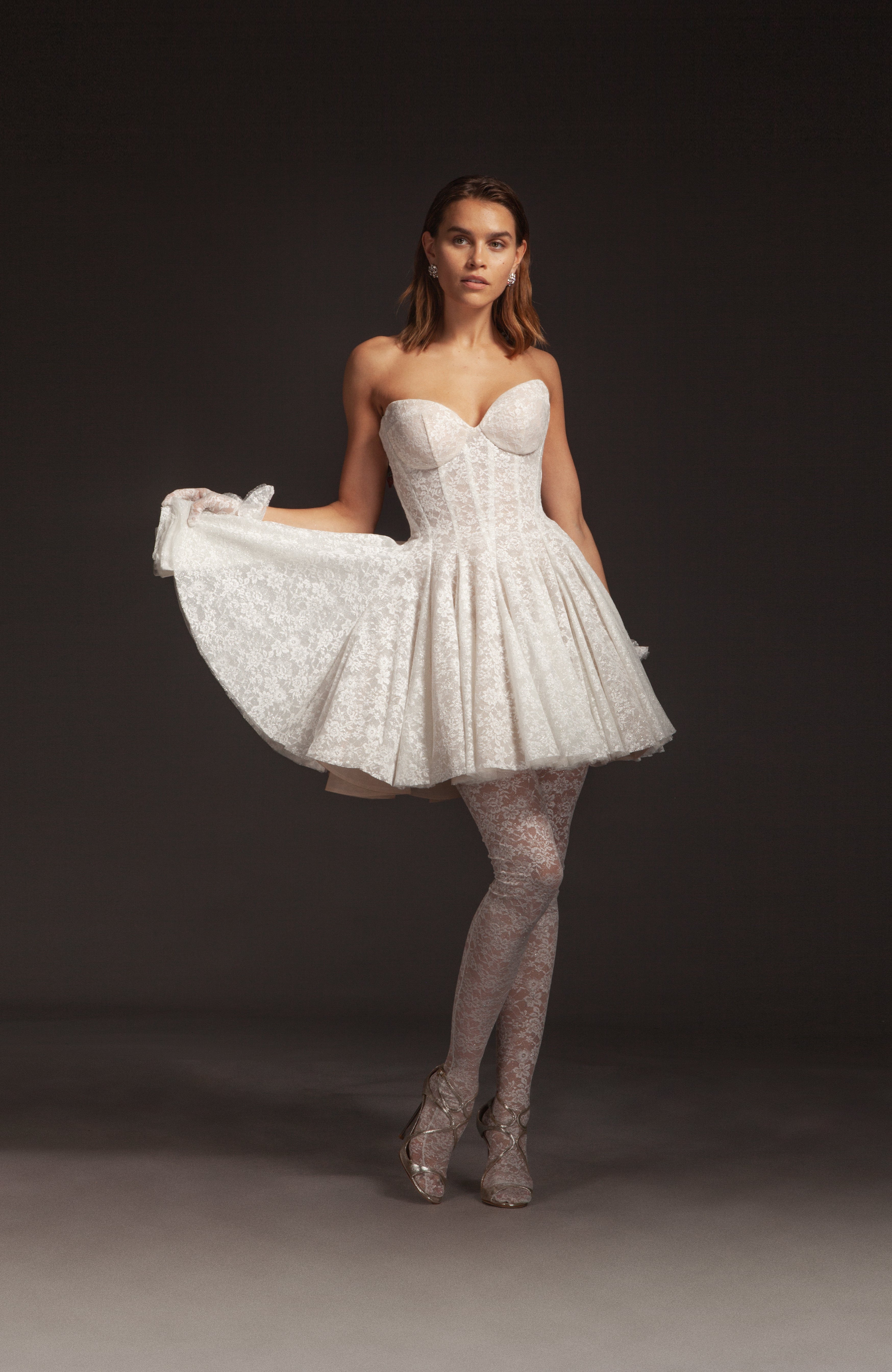 Robyn Tights | Modern Lace White Tights Robyn Tights | Modern Lace White Tights